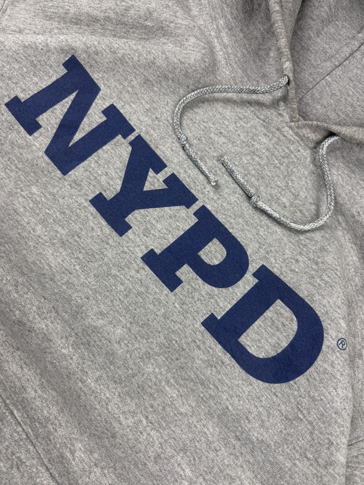 Vintage Vintage Y2K NYPD spellout baggy boxy hoodie heather grey Size US M / EU 48-50 / 2 - 6 Thumbnail
