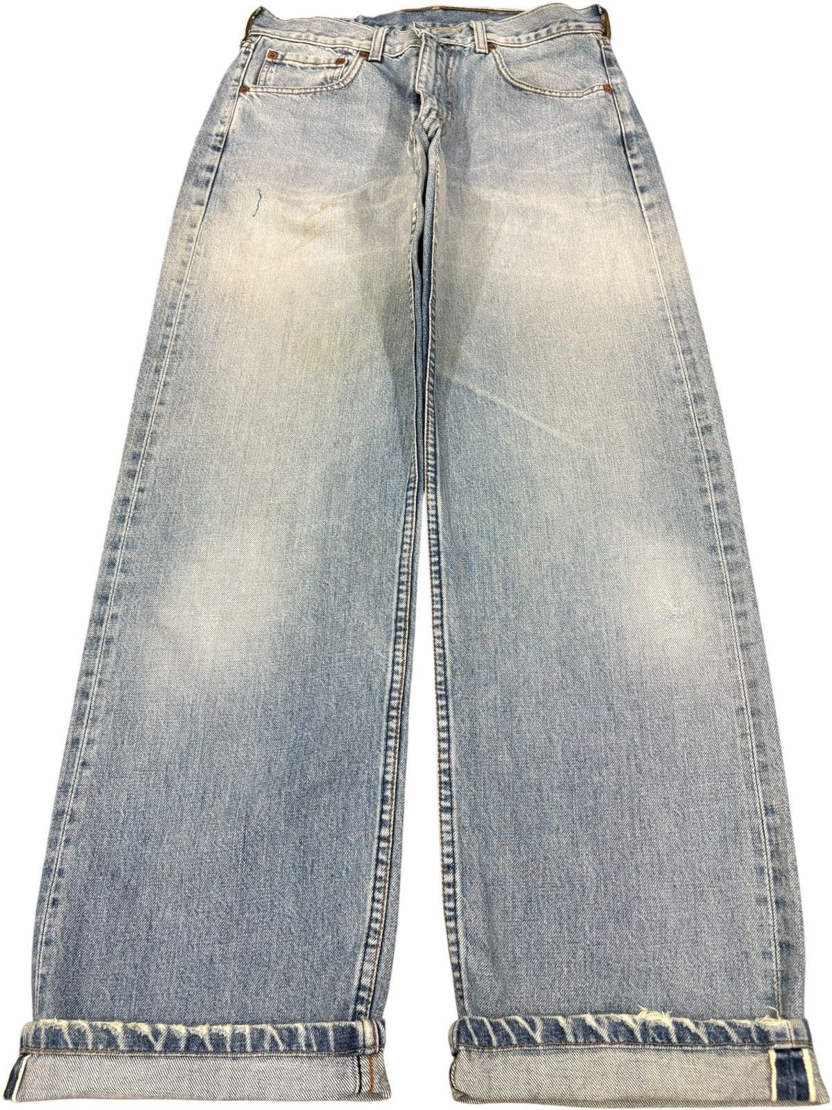 Levi's Vintage 90s Levis 503 Selvedge Faded Baggy Jeans Size US 29 - 1 Thumbnail