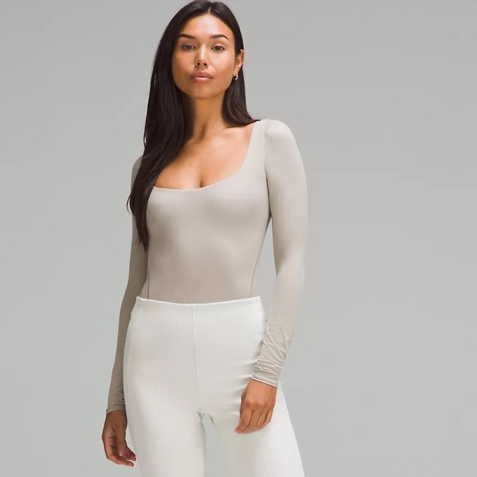 Lululemon NEW! WUNDERMOST Square-Neck Bodysuit LULULEMON, Size XS Size XS / US 0-2 / IT 36-38 - 5 Thumbnail
