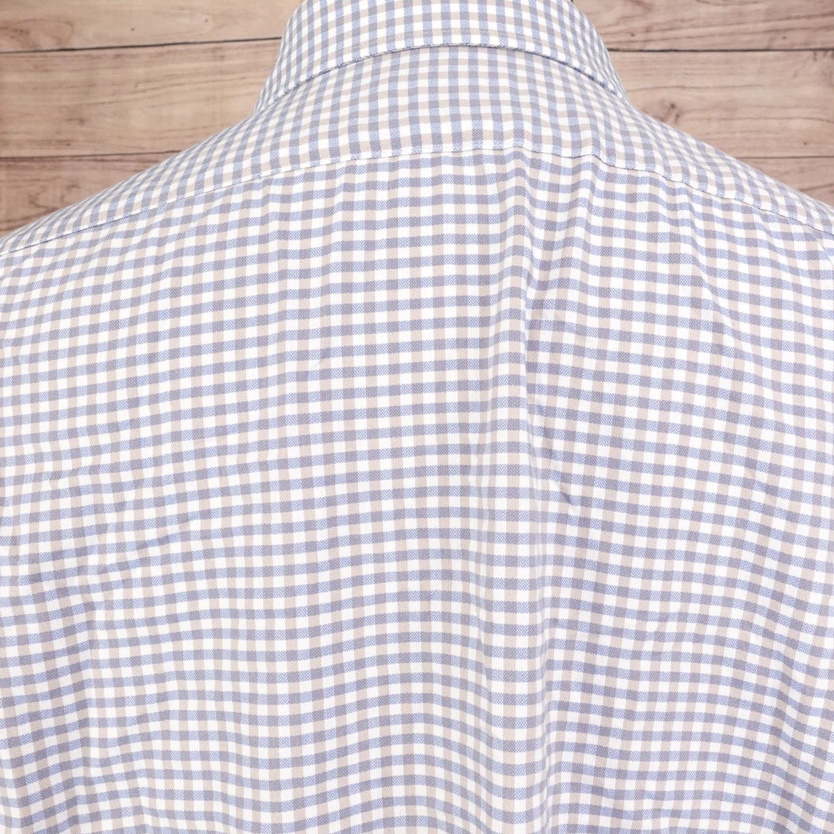 Van Heusen Van Heusen Flex Shirt Mens 16 34/35 Blue Check Regular Fit Long Sleeve -20 Size US L / EU 52-54 / 3 - 5 Thumbnail