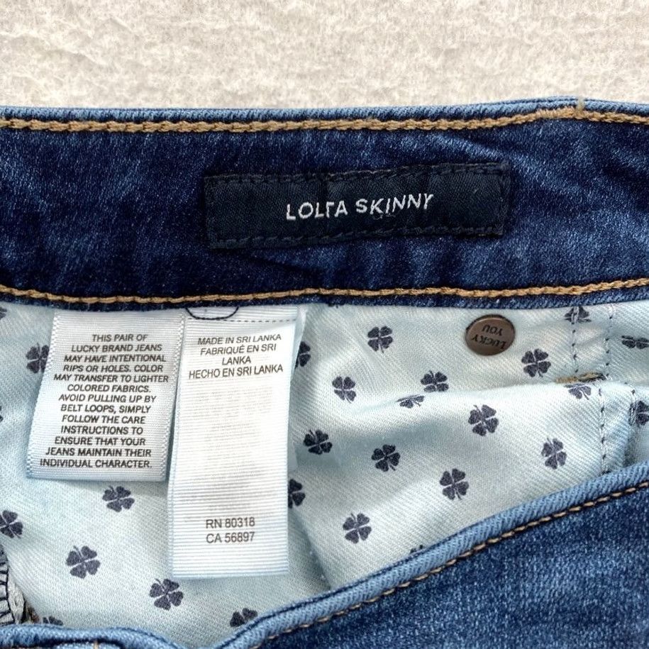 Lucky Brand Lucky Brand Lolita Skinny Women's Jeans 6/28 Medium Wash Blue Denim Slim 5-Pocket 26in Inseam Pants Size 28" / US 6 / IT 42 - 5 Thumbnail