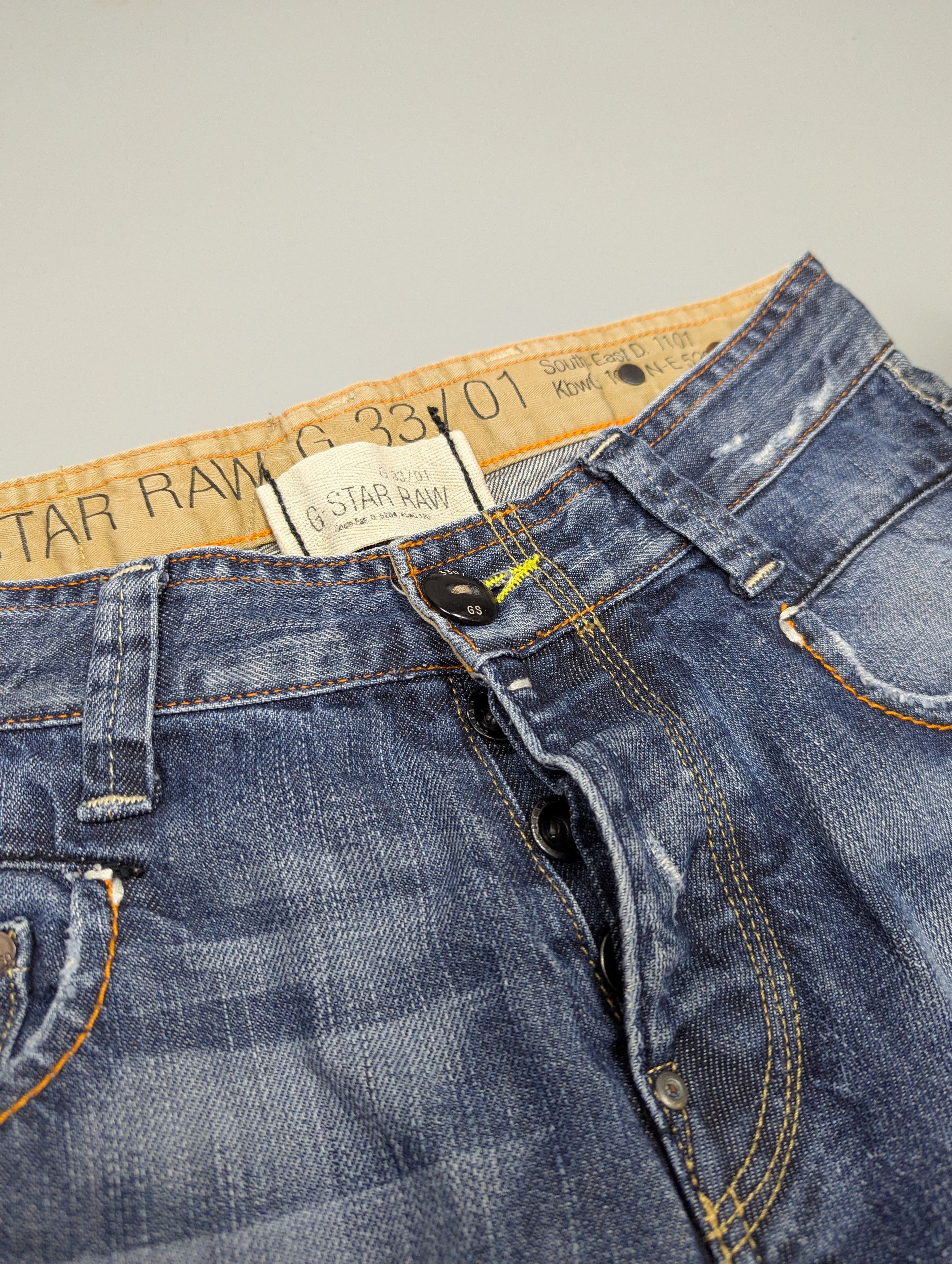 G-Star × Vintage G-STAR RAW Vintage Radar Narrow Rope Straight Leg Blue Jeans Size US 30 / EU 46 - 4 Thumbnail