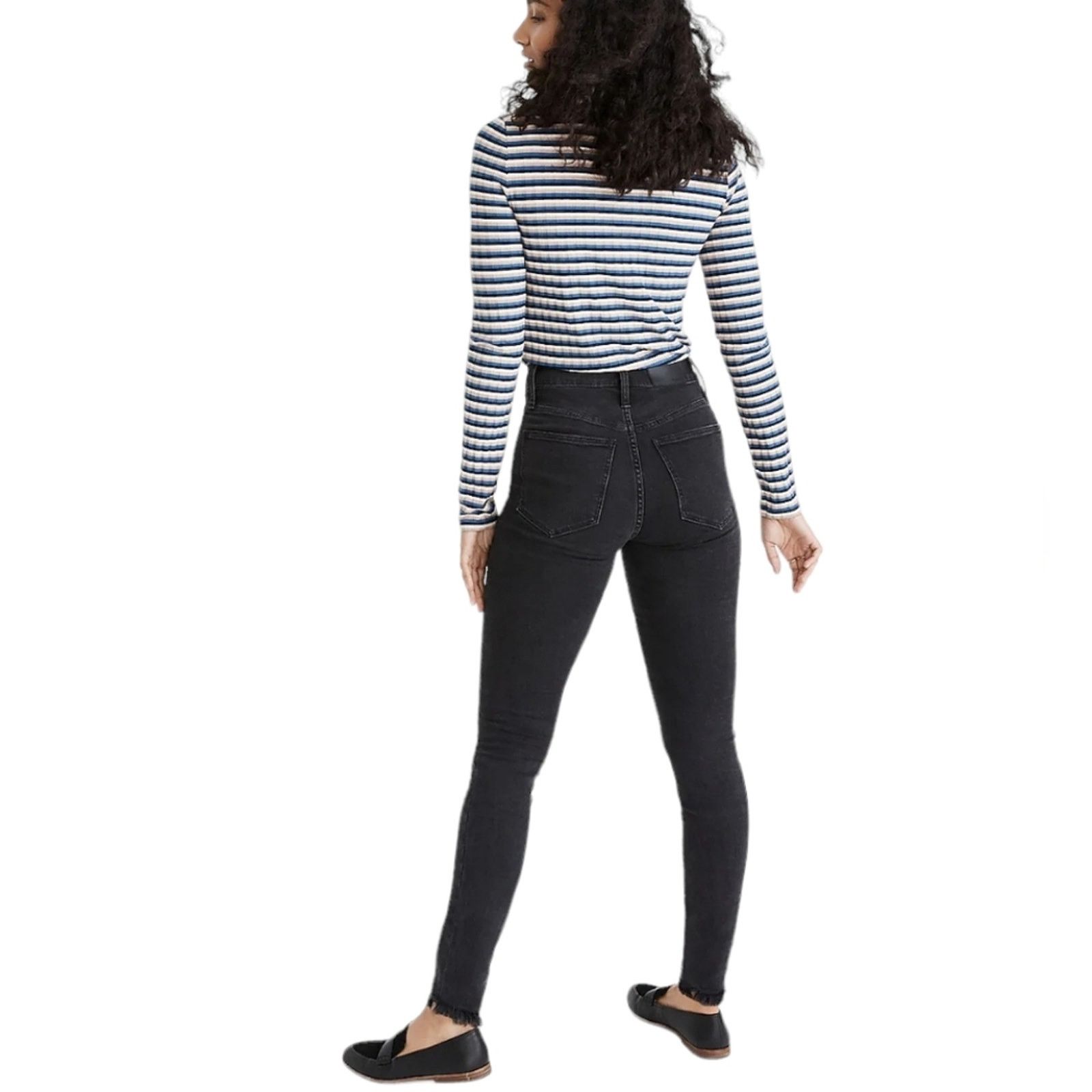 Madewell Madewell 10" High Rise Skinny Jeans Button edition 27 Size 27" / US 4 / IT 40 - 3 Thumbnail
