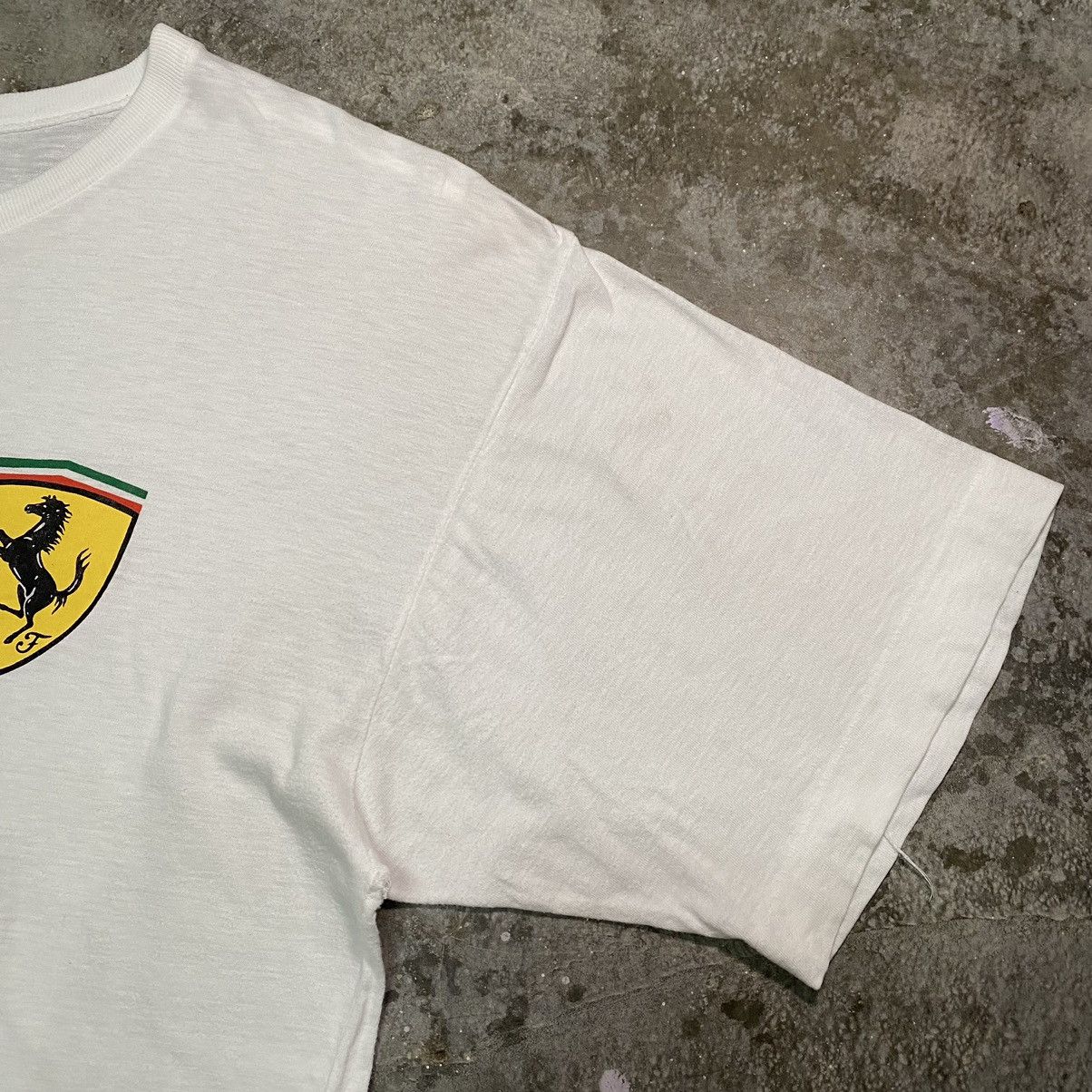 Ferrari × Vintage Vintage 90s Ferrari OG Logo T Shirt Made in Italy Size US M / EU 48-50 / 2 - 6 Thumbnail