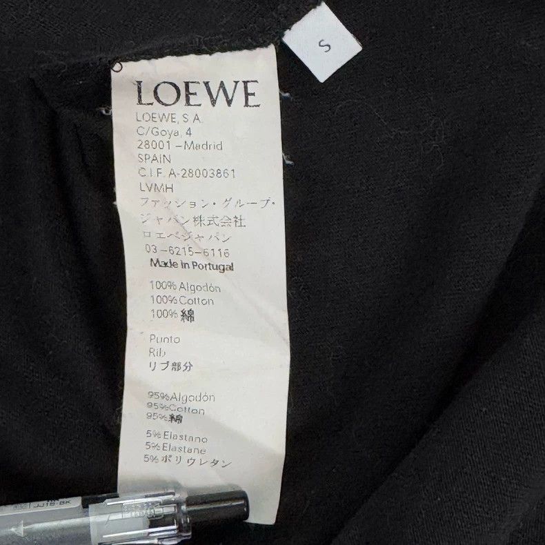 Loewe LOEWE Black and red stitching embroidered logo short sleev Size S / US 4 / IT 40 - 5 Thumbnail