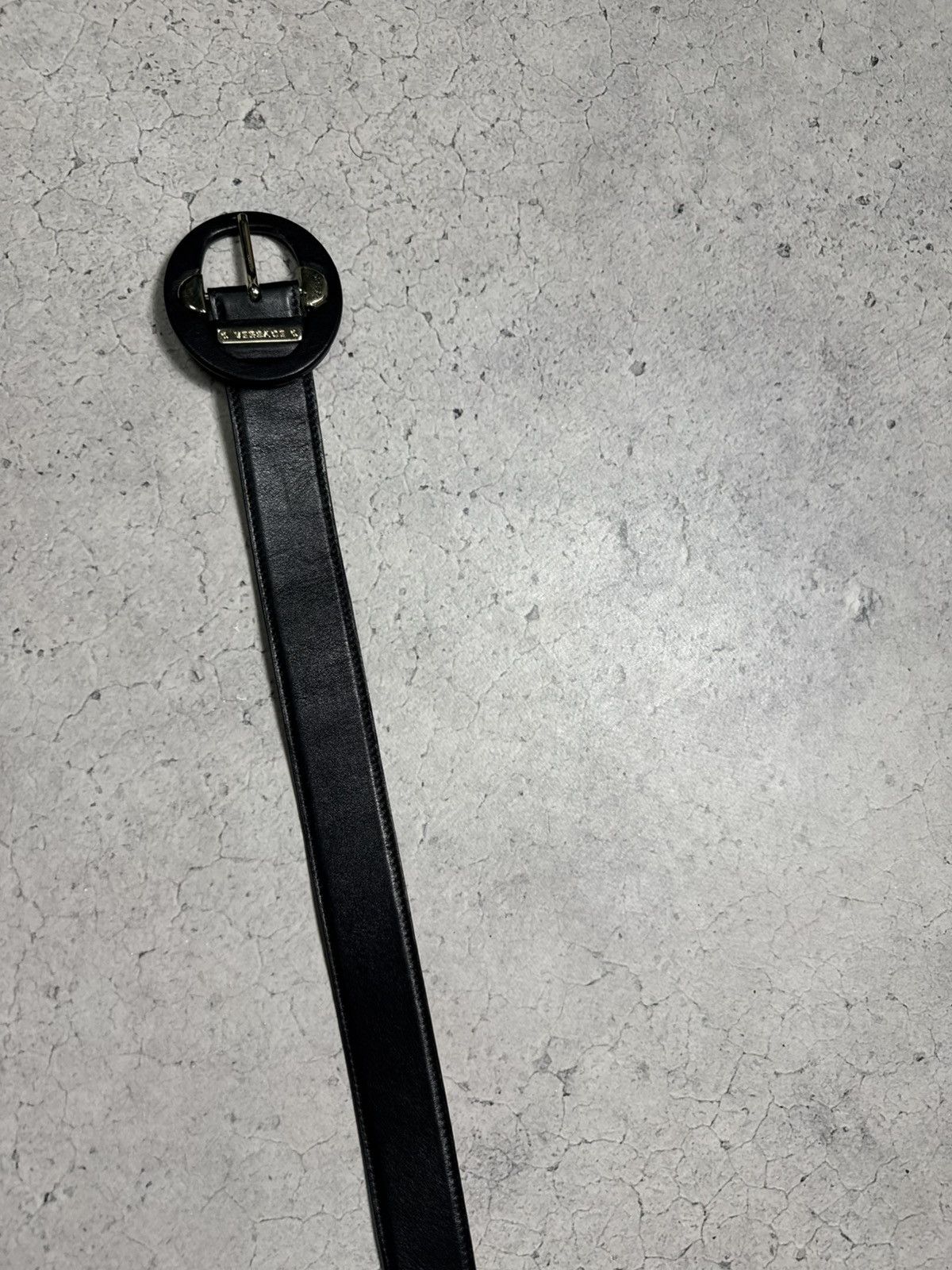 Versace Versace Black Luxury Leather Belt Size ONE SIZE - 9 Thumbnail