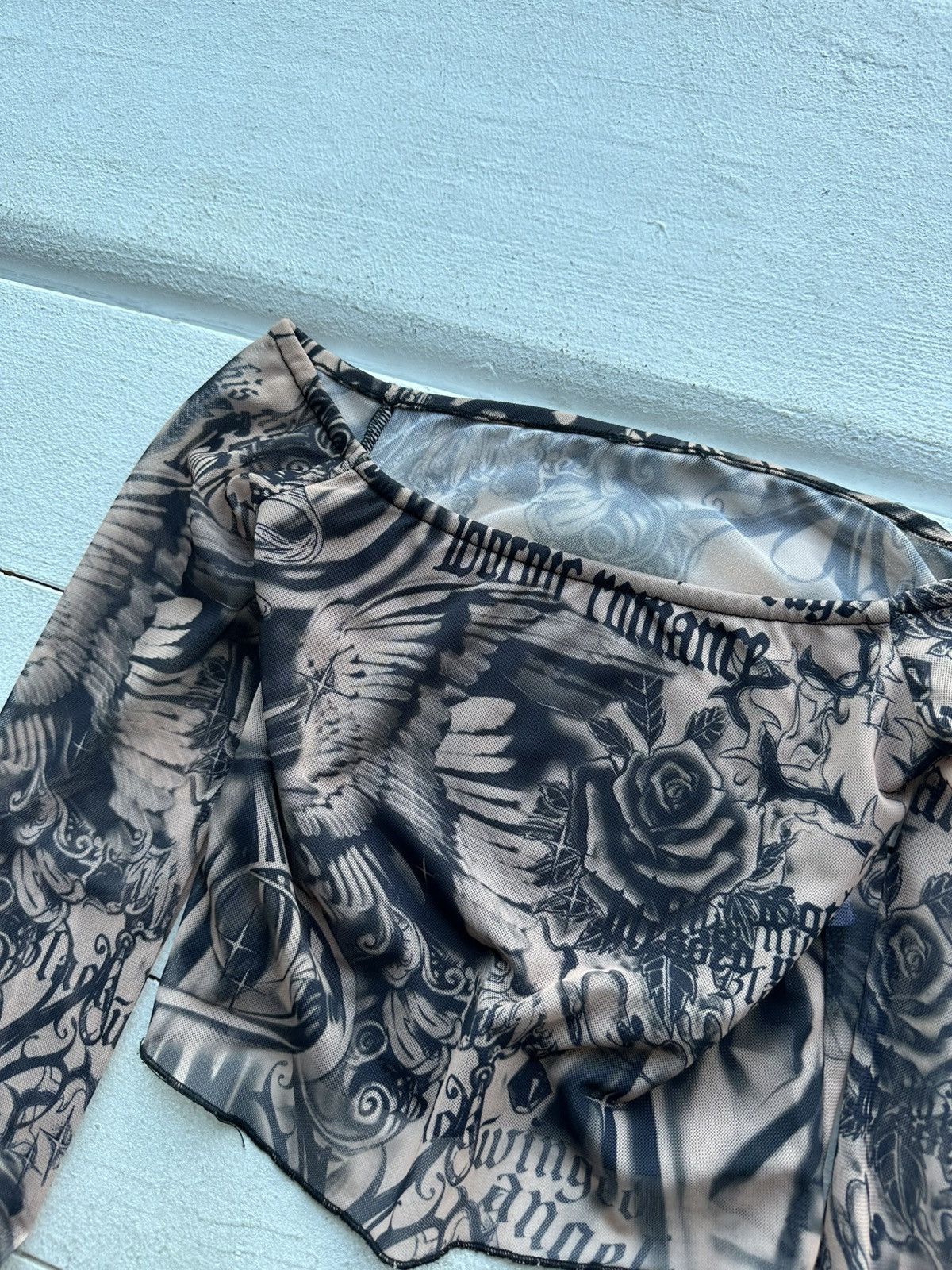 Designer 🚨 Save The Queen Jean Paul Gaultier STYLE! MeshBlouses Size XS / US 0-2 / IT 36-38 - 4 Thumbnail
