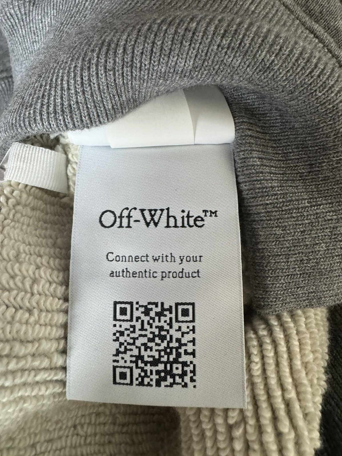 Off-White Off-White Virgil Abloh Men's Gray Hoodie Size US M / EU 48-50 / 2 - 11 Thumbnail