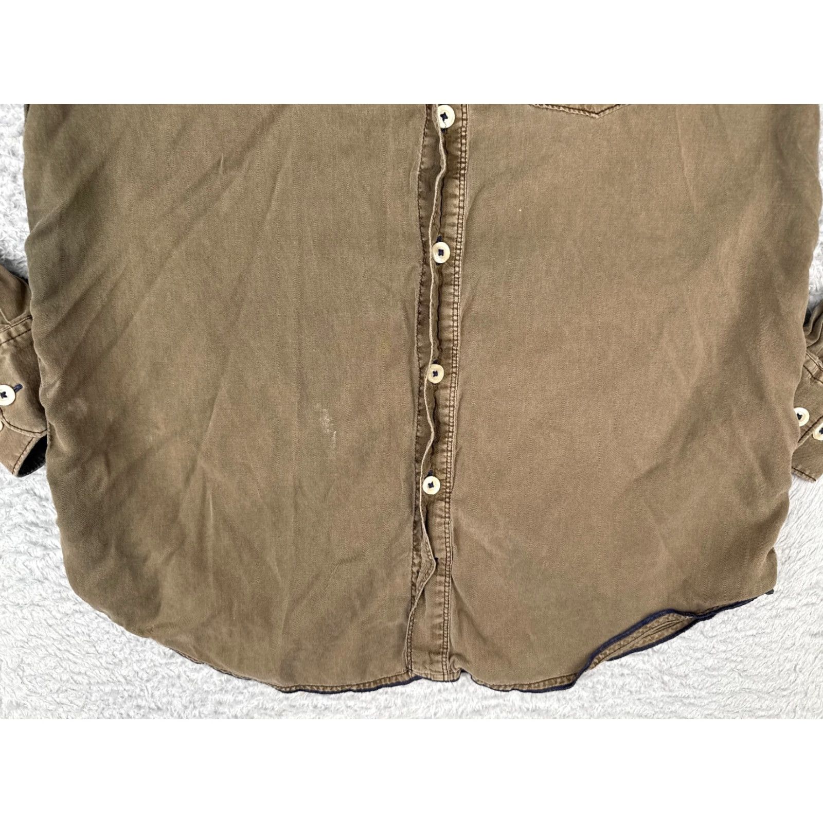 Tommy Bahama Tommy Bahama Shirt Men Small Green Long Sleeve Cotton Blend Button Up Size US S / EU 44-46 / 1 - 5 Thumbnail