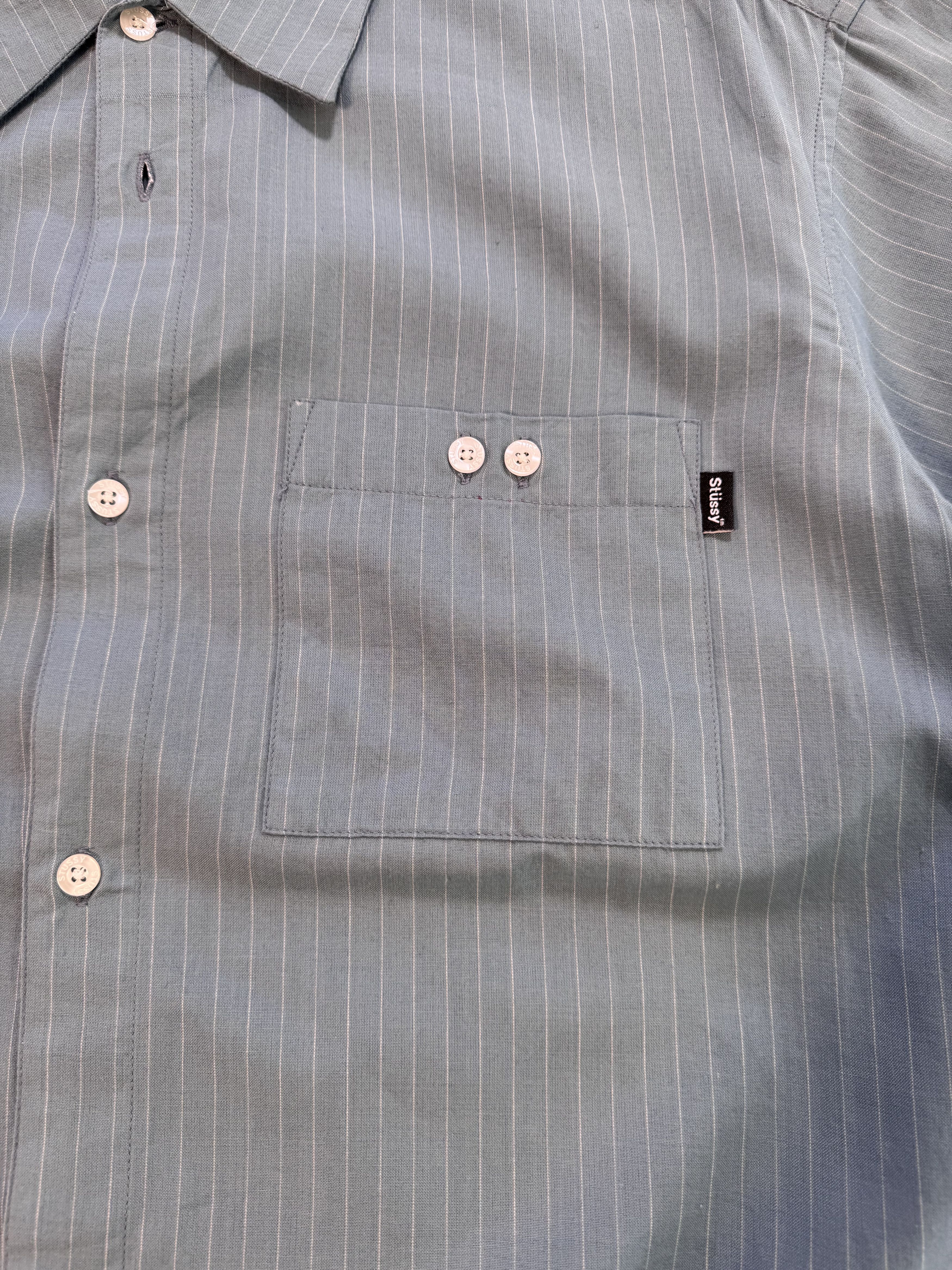 Stussy Vintage Stussy Pinstripe Shirt Size US L / EU 52-54 / 3 - 3 Thumbnail