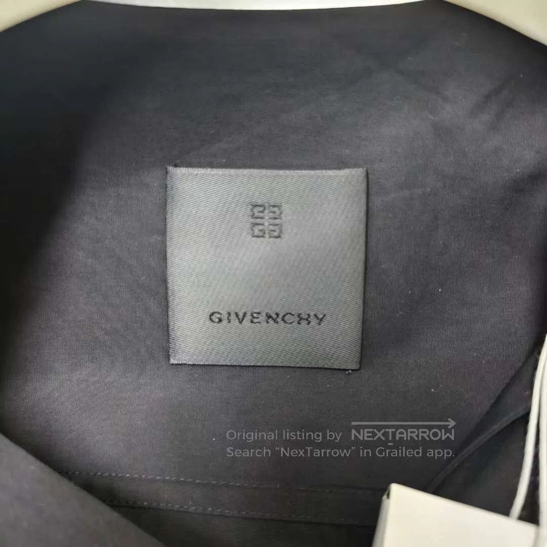 Givenchy Givenchy Women's Black Zip-Up Short Sleeve Shirt| Size XS / US 0-2 / IT 36-38 - 3 Thumbnail