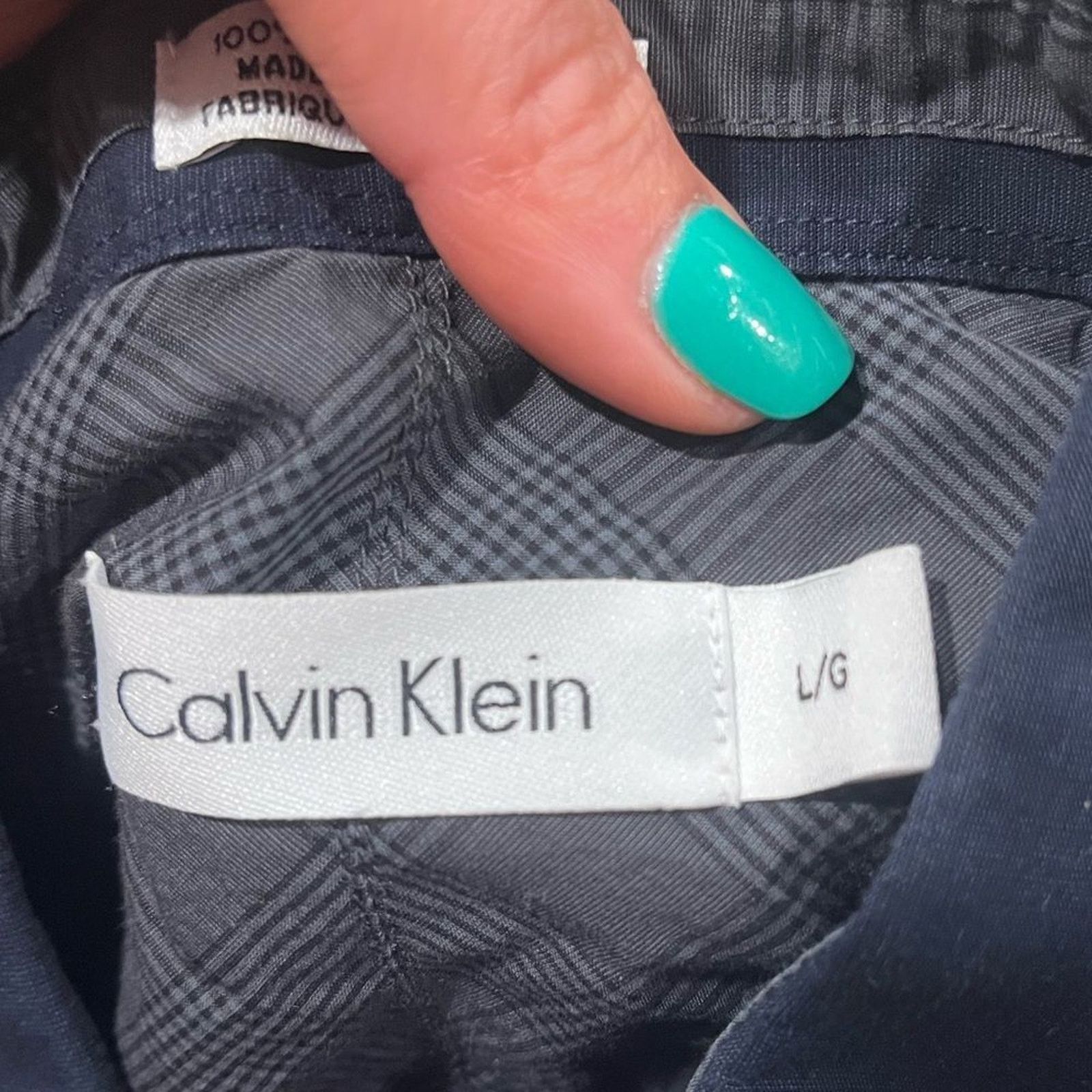 Calvin Klein Calvin Klein Button-Up Shirt Long Sleeve Classic Fit Flap L Size US L / EU 52-54 / 3 - 3 Thumbnail