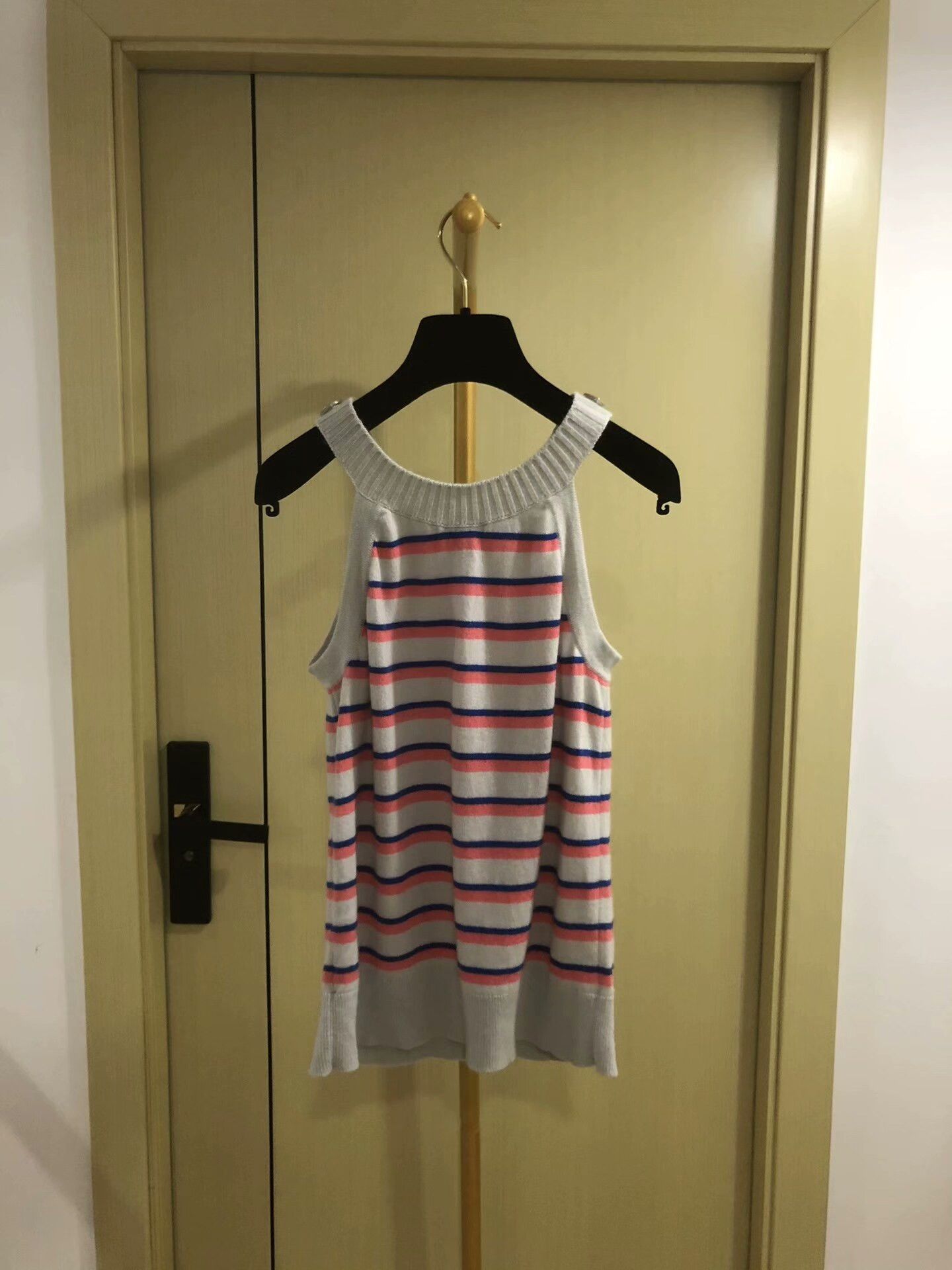 Chanel Chanel Striped Knitted Tank Top Size XS / US 0-2 / IT 36-38 - 1 Thumbnail