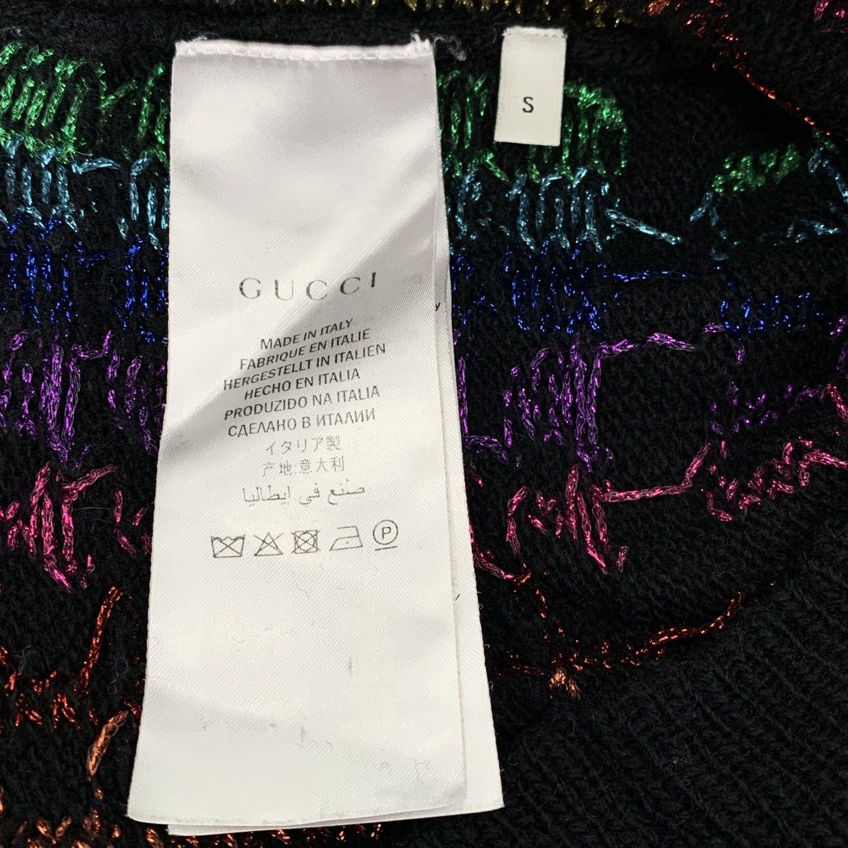 Gucci Gucci Logo Letter Rainbow Long Sleeve Knit Sweater K26WX Size S / US 4 / IT 40 - 6 Thumbnail