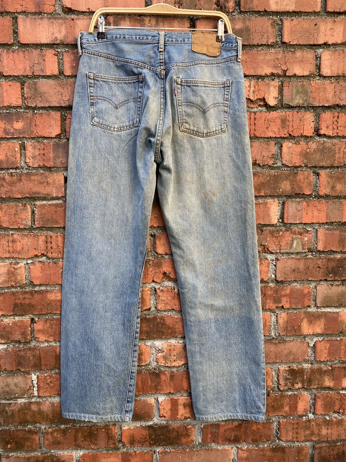 Levi's Vintage Clothing W34x31.5 Vintage levi's 502 Big E redline distressed denime Size US 34 / EU 50 - 2 Thumbnail
