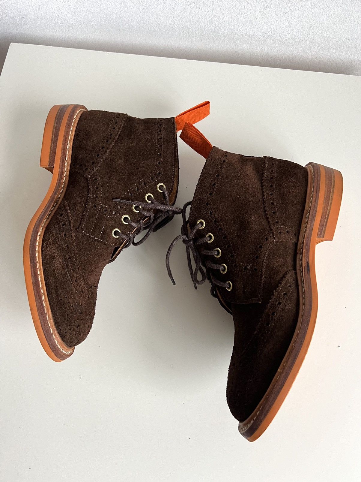 Crockett & Jones × John Lobb × Tricker's 🇬🇧Trickers Stow County Suede Boots Size US 7 / EU 40 - 10 Thumbnail