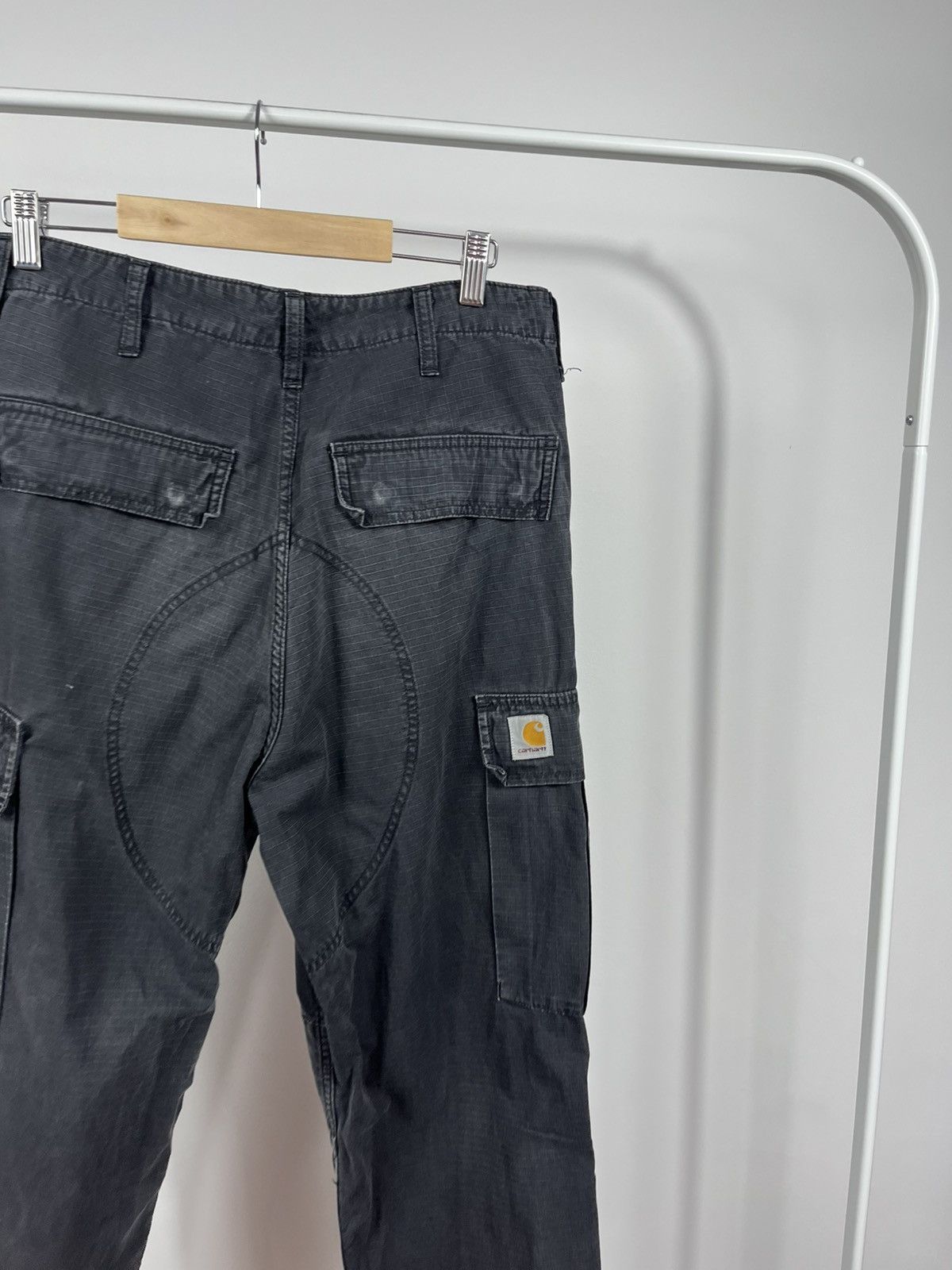 Carhartt Cargo Pants W30 L32 Distressed Black Workwear