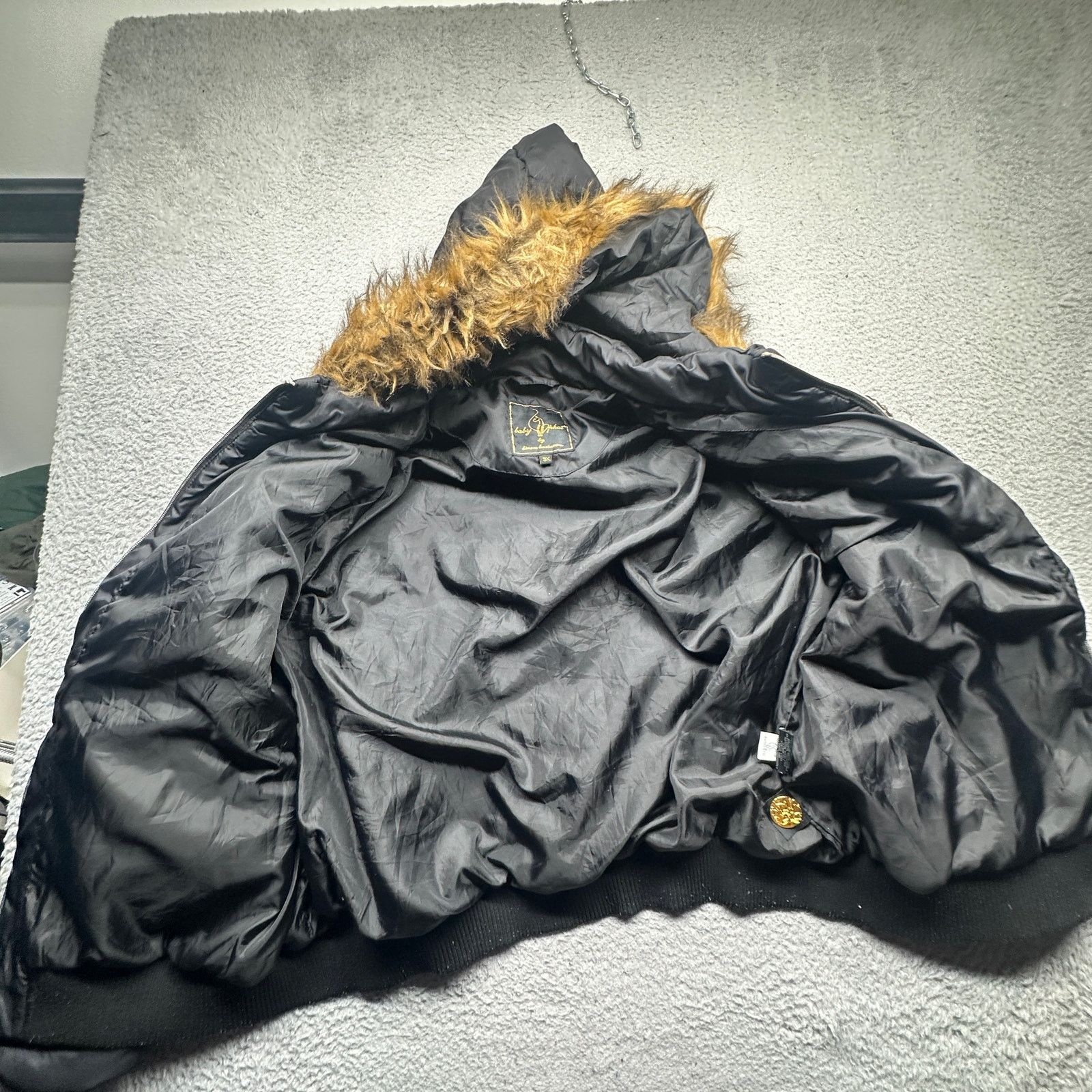 Other Vintage Baby Phat Puffer Bomber Jacket Women 3X Plus Faux Size 3XL / US 20-22 - 12 Thumbnail