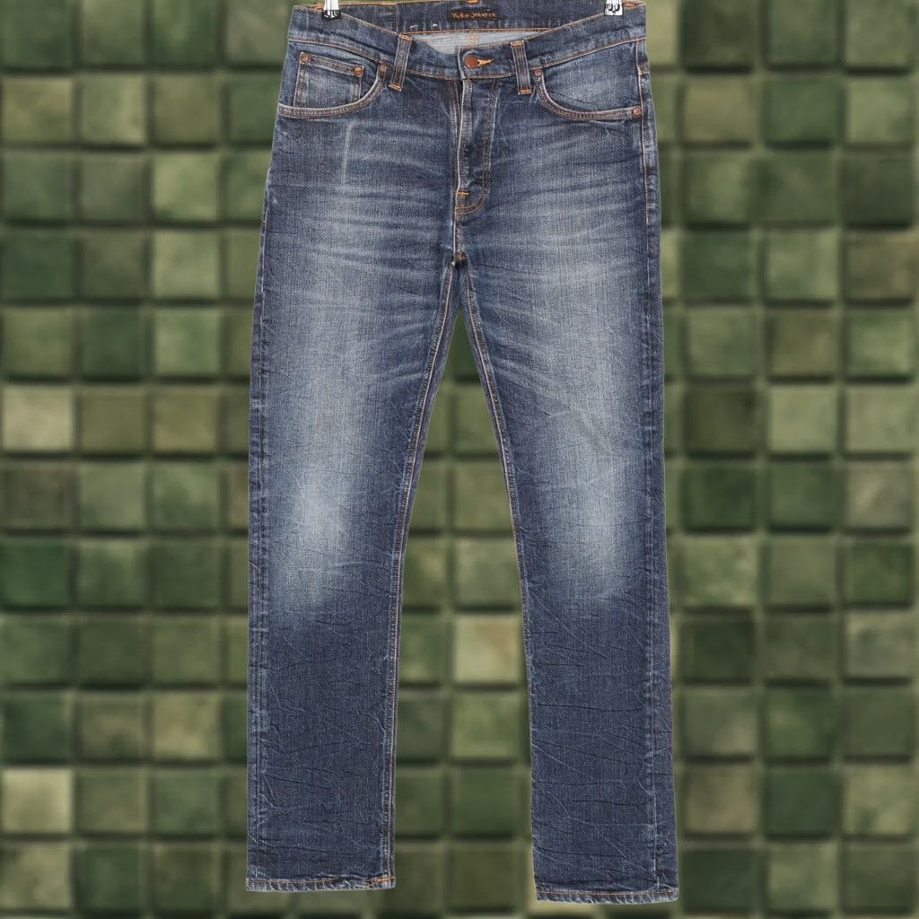 Nudie Jeans NUDIE JEANS DUDE DAN Jeans Men Size W31 L32 Slim Fit Stretch Dark Fuzz DZ7543 Size US 31 - 1 Thumbnail