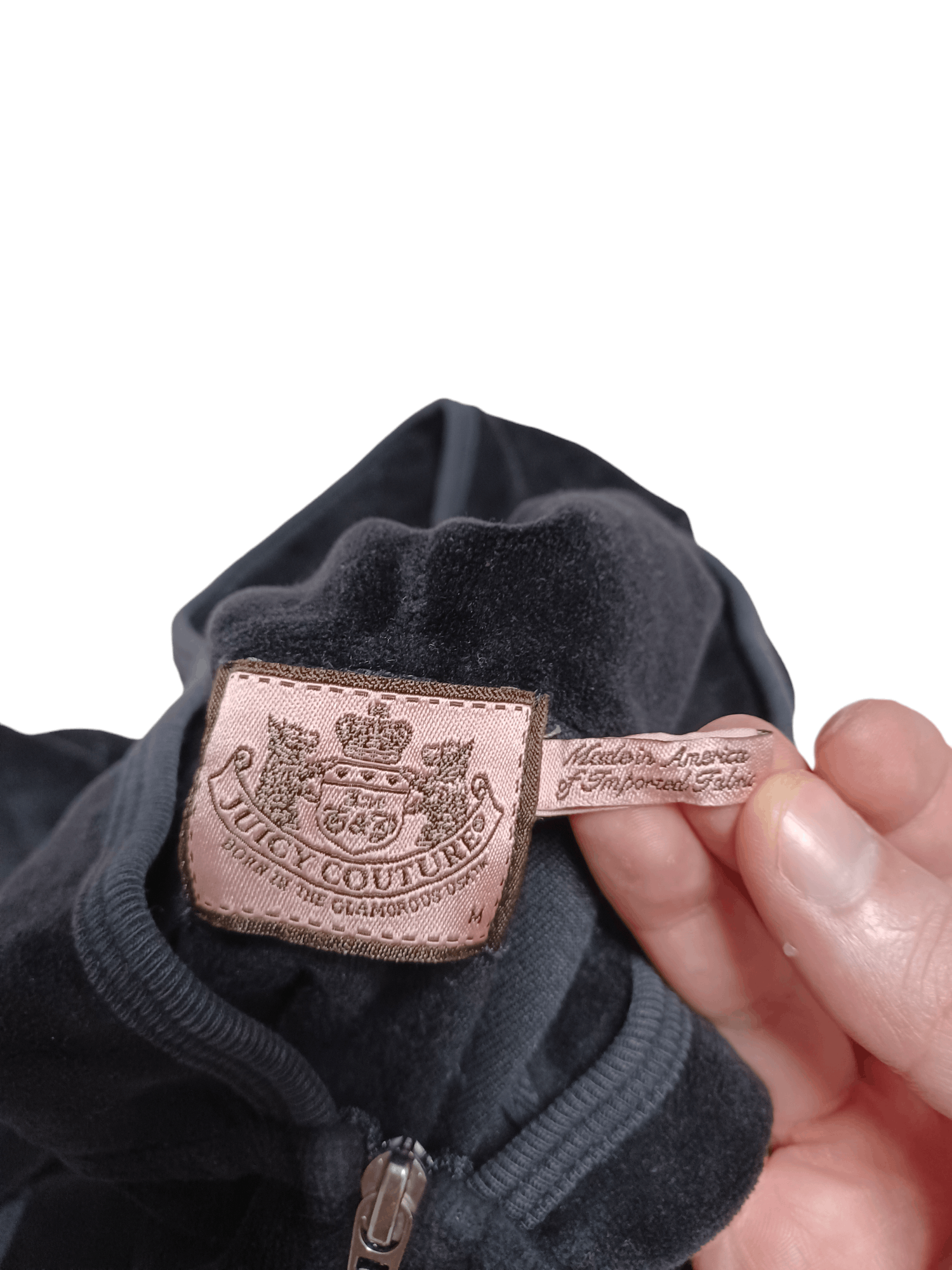 Juicy Couture JUICY COUTURE BIGLOGO VELOUR DESIGNER ZIP JACKET HOODIE Size M / US 6-8 / IT 42-44 - 5 Thumbnail