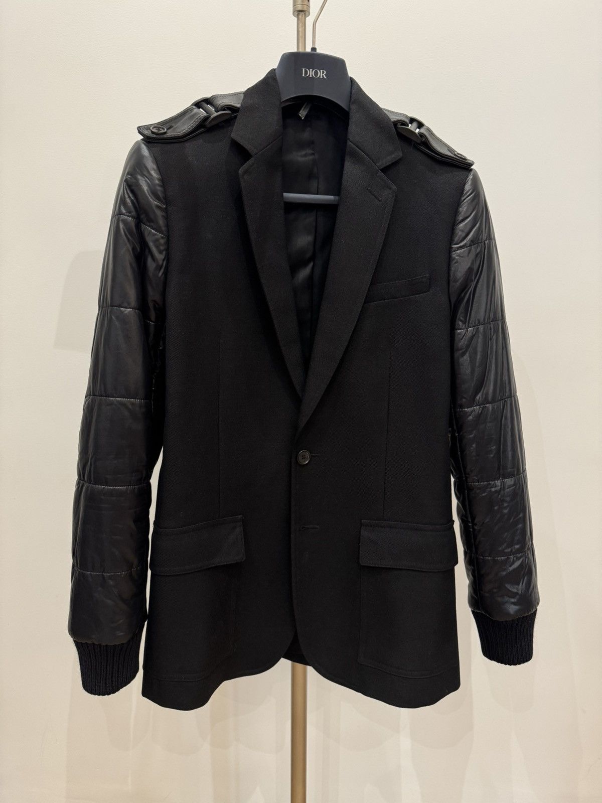 Dior Dior Hedi Slimane puffer blazer / jacket Size US M / EU 48-50 / 2 - 1 Thumbnail