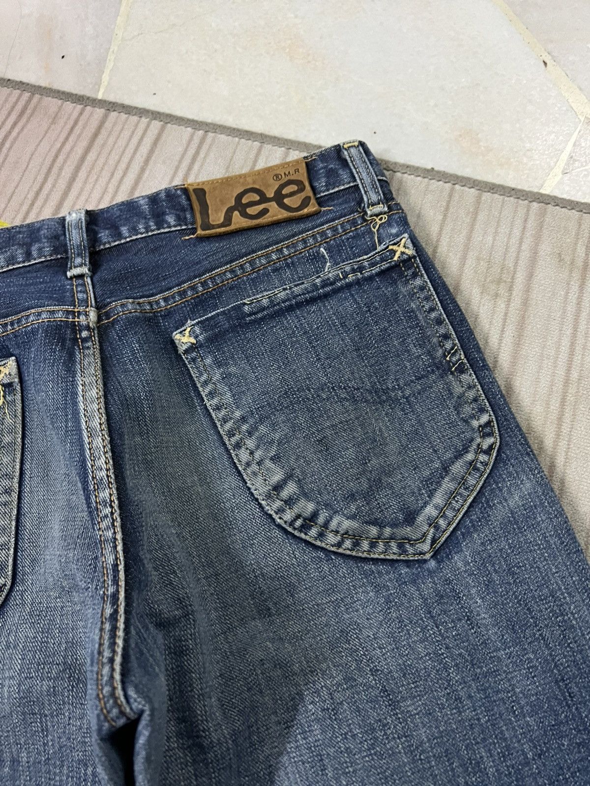 Japanese Brand 💥Flare💥Vintage Lee Riders Distress Jean Size US 30 / EU 46 - 20 Thumbnail