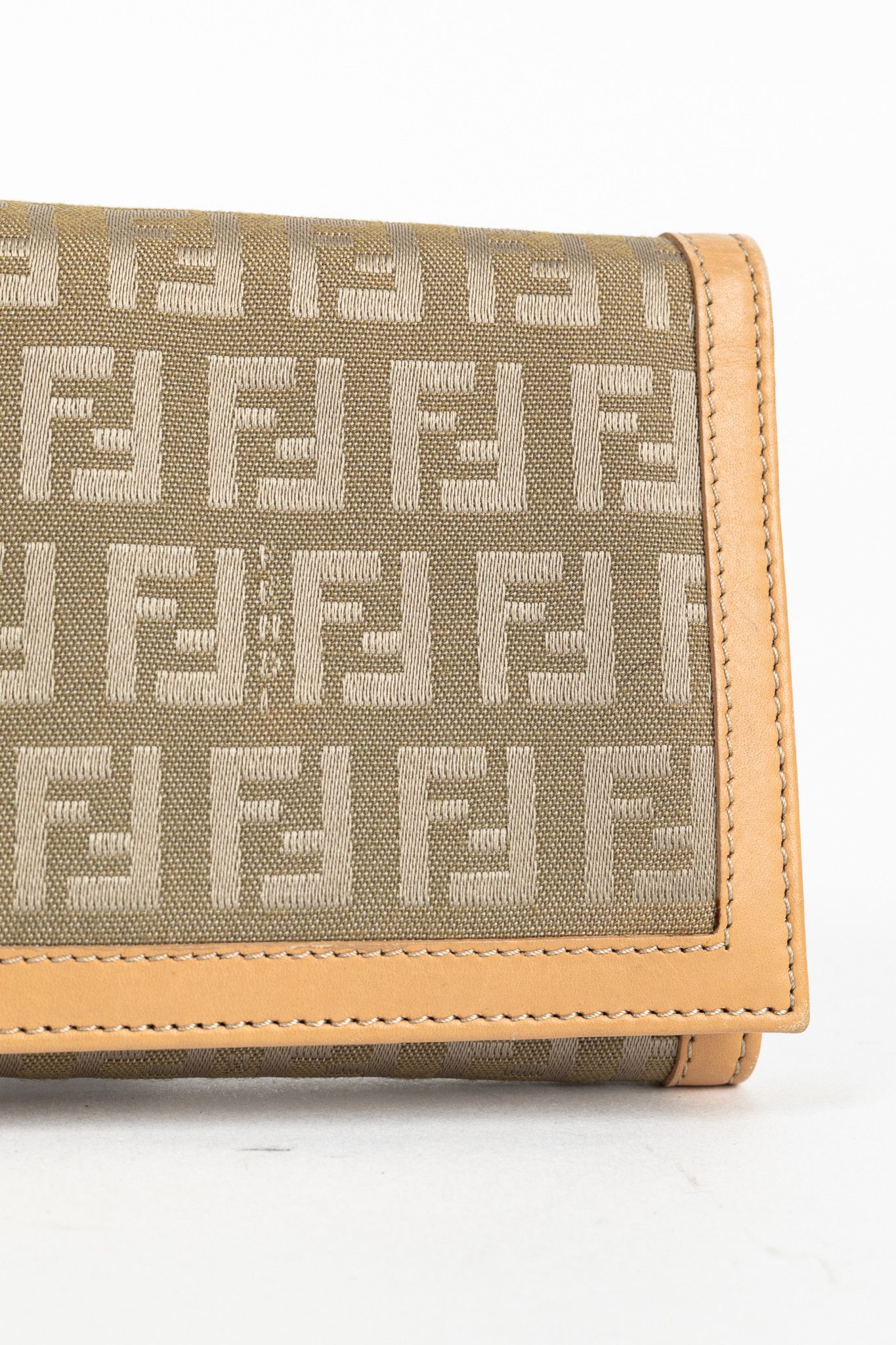 Fendi Fendi Beige FF Zucca Long Wallet Size ONE SIZE - 5 Thumbnail