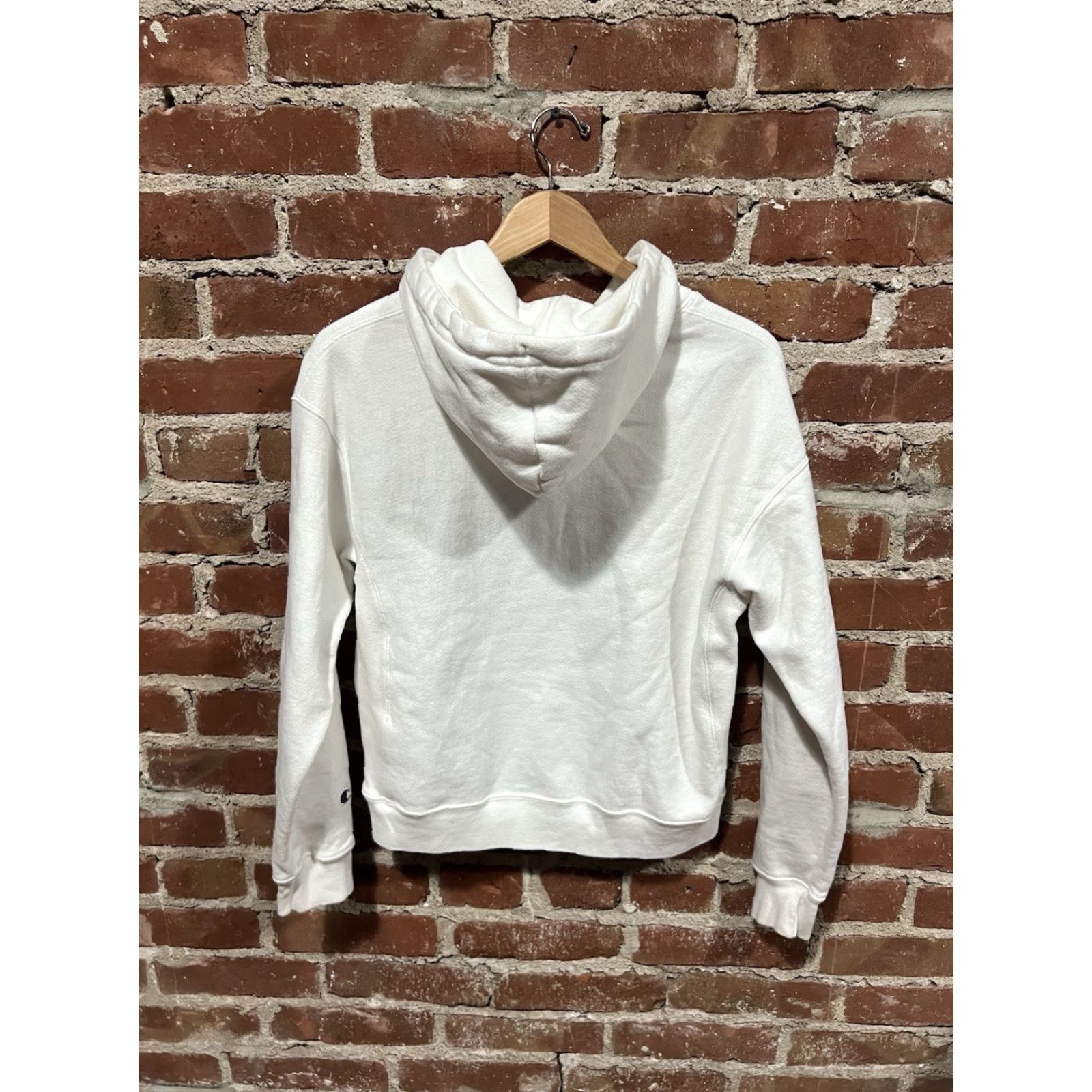 Champion Champion Womens Pullover Sweatshirt White Cropped Reverse Weave Size M Size M / US 6-8 / IT 42-44 - 2 Thumbnail