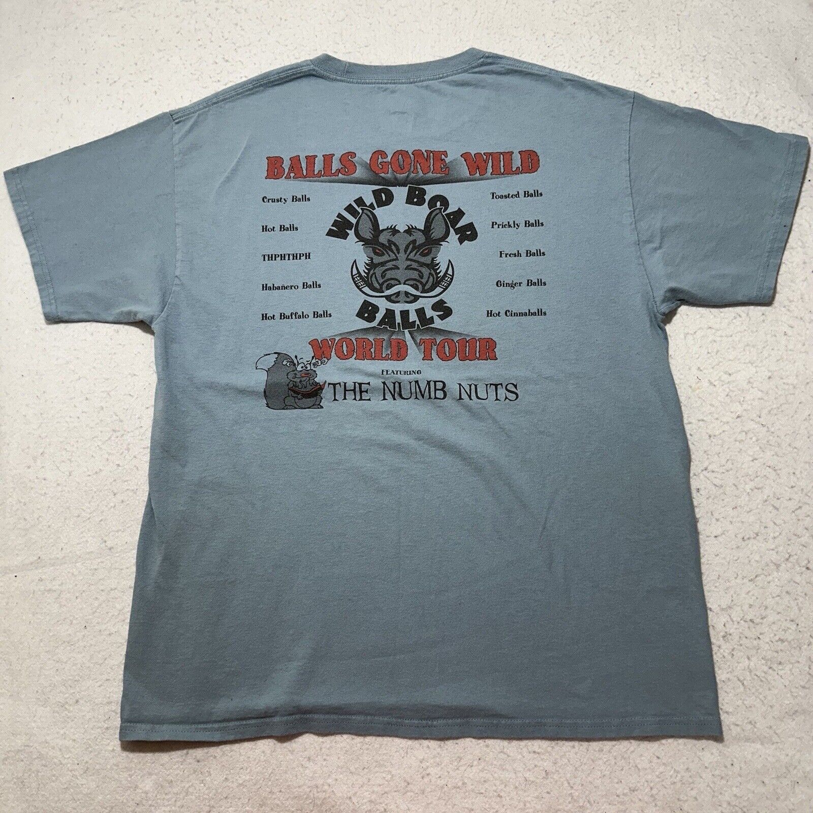 Hanes Wild Boar Balls Large Gone Wild Tour T Shirt Kona Hawaii Tee Size US L / EU 52-54 / 3 - 1 Thumbnail