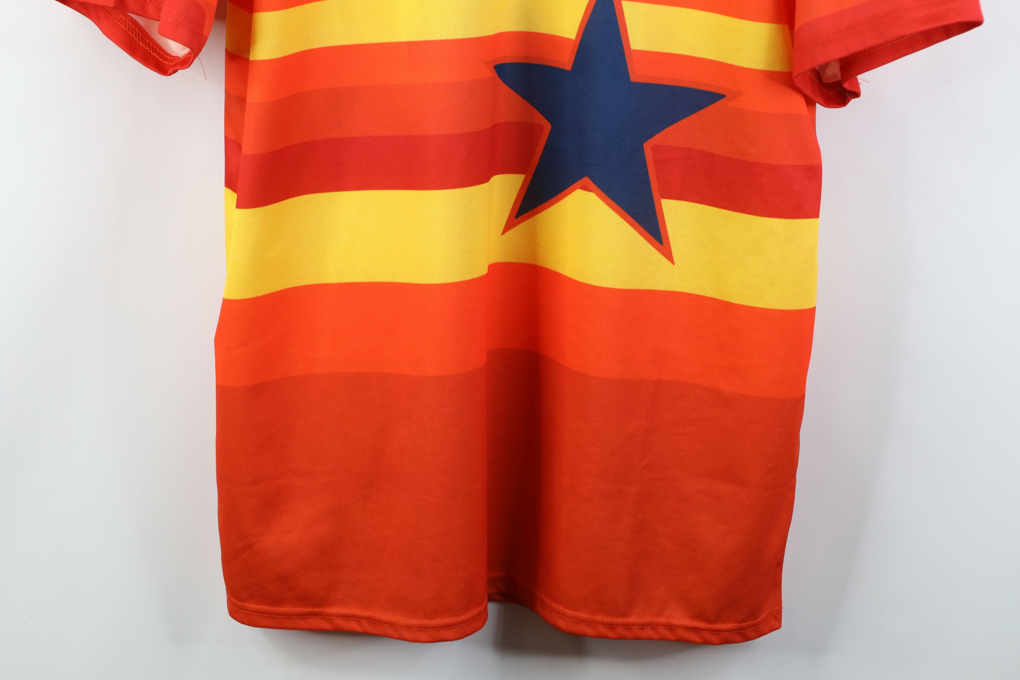 Vintage Retro MLB Houston Astros Baseball Jersey T-Shirt Striped #27 Size US XL / EU 56 / 4 - 3 Thumbnail