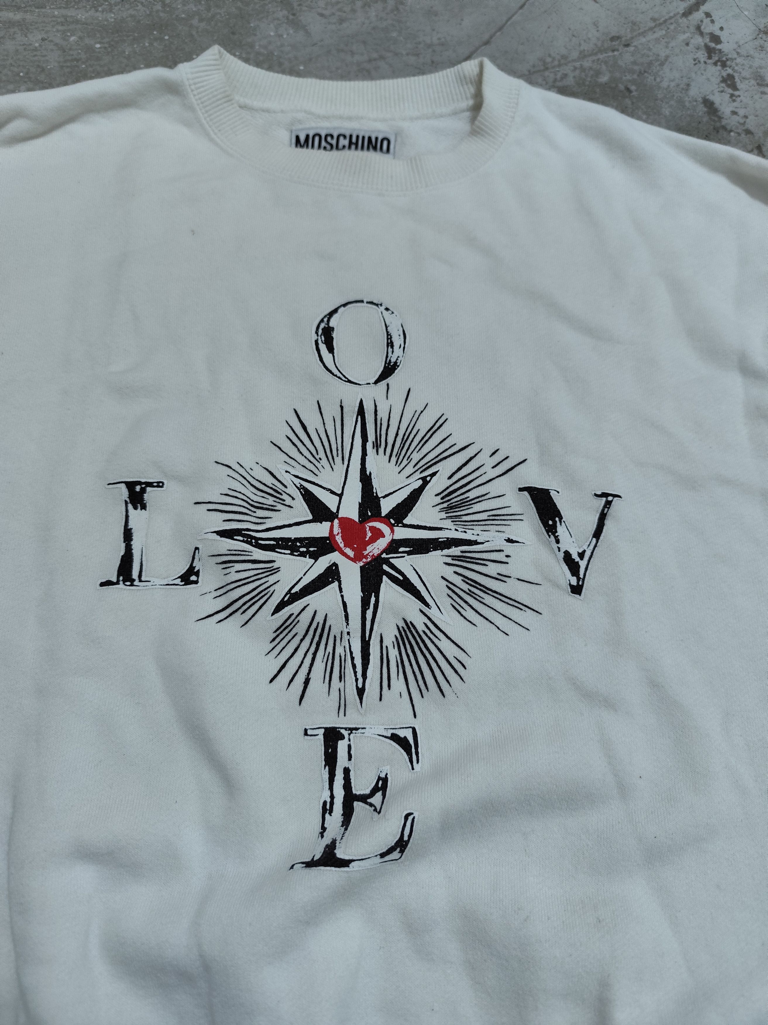 Moschino Vintage 90s y2k Moschino Jeans love sweatshirt Size US L / EU 52-54 / 3 - 3 Thumbnail