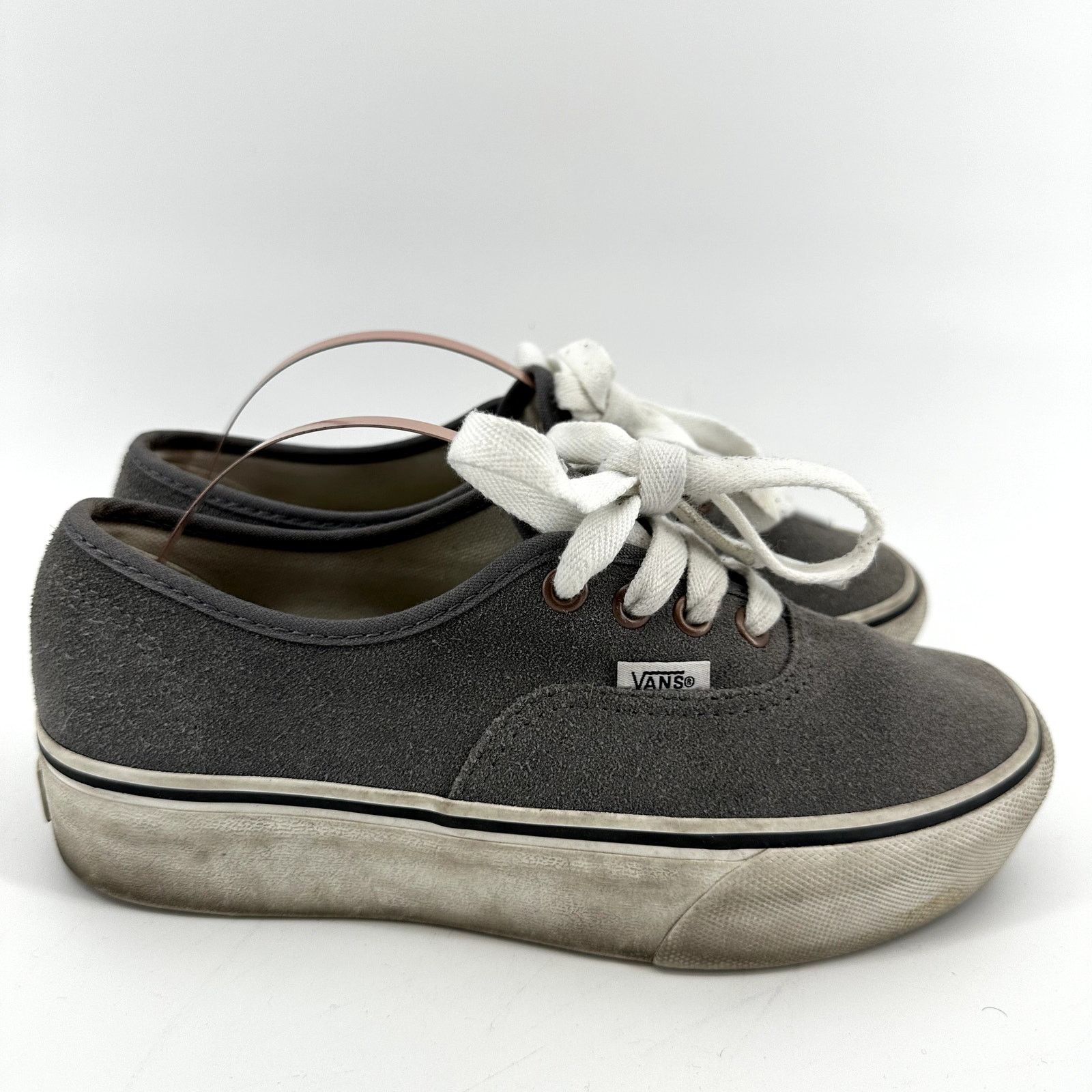 Vans Vans Authentic Suede Platform Sneakers Skater Gray M5 W6.5 Size US 6.5 / IT 36.5 - 2 Thumbnail