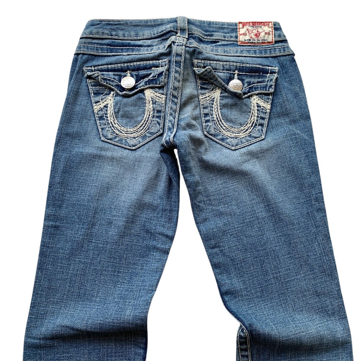True Religion 2000’s True Religion Joey Distressed Bootcut Flare Pants Size US 28 / EU 44 - 11 Thumbnail