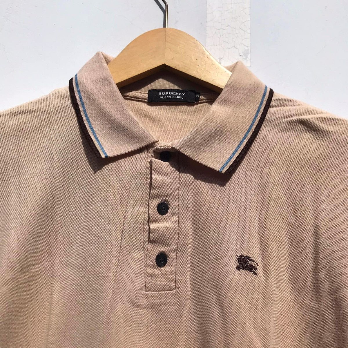 Burberry × Other UK Burberry London Black Label Polo shirt in Beige cream brown Size US M / EU 48-50 / 2 - 5 Thumbnail