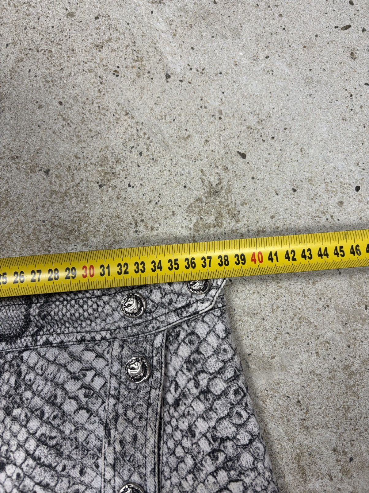 Roberto Cavalli Vintage 2000s Roberto Cavalli Snake Skin Print Set Skirt Size 29" - 16 Thumbnail