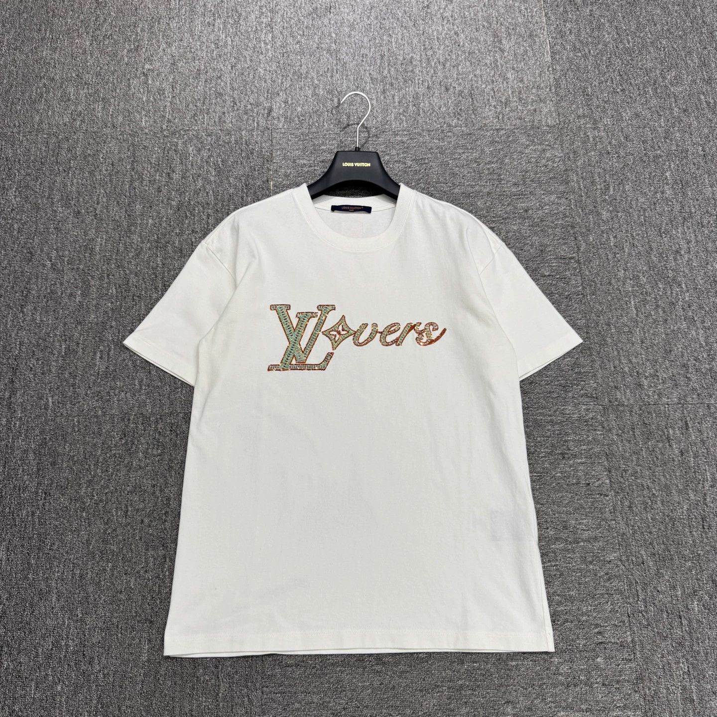 White Multi Embroidered Short Sleeve T-Shirt