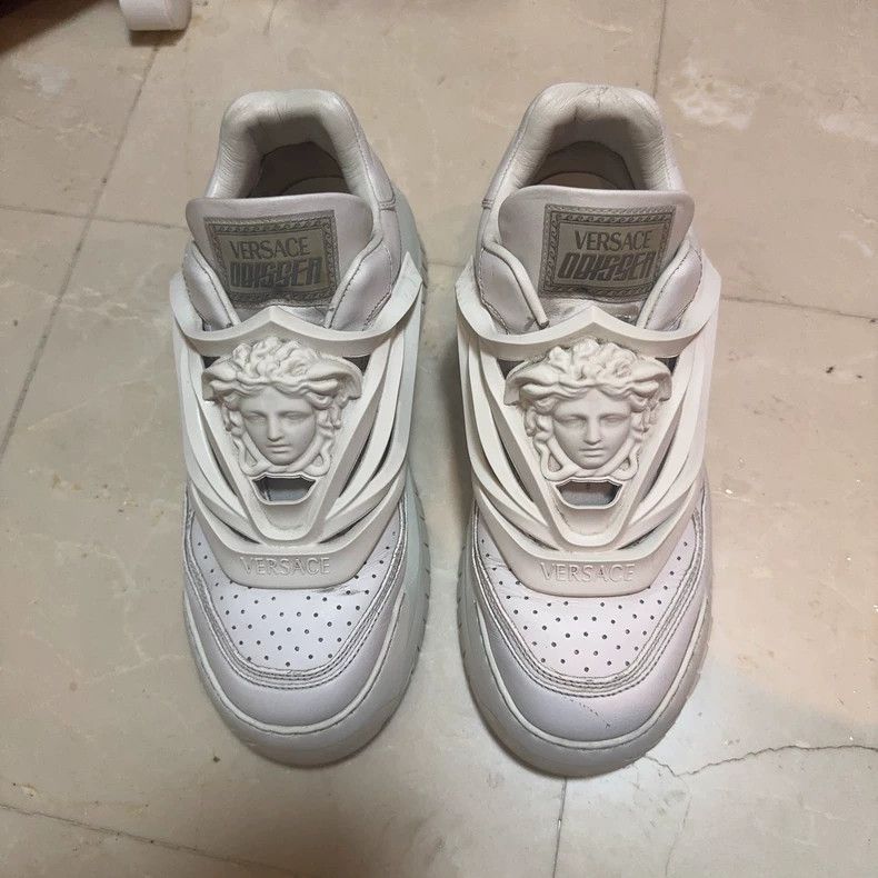 Versace Versace Classic white spaceship shoes Medusa avatar model Size US 10 / EU 43 - 2 Thumbnail