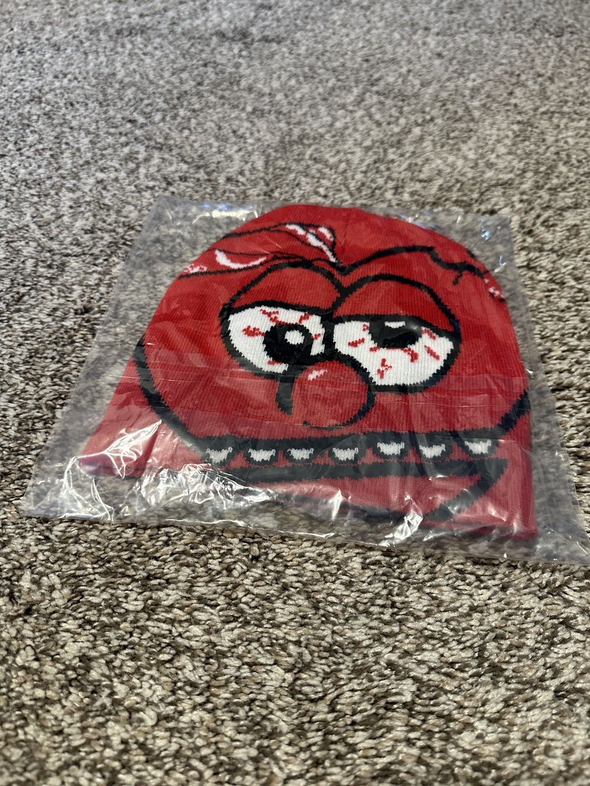 帽子 Glo Gang Thot Breaker Beanie New Chief Keef Glo Gang Thot Breaker Graphic Skull Cap Y2K