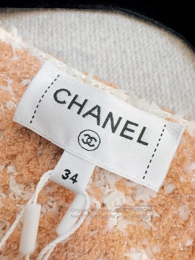Chanel Chanel 23S orange and white tassel checkerboard trough twe Size XXS / US 00 / IT 34 - 8 Thumbnail