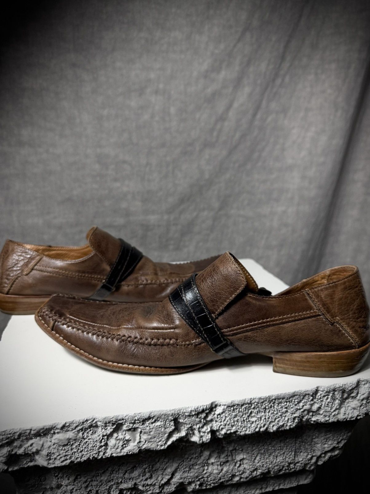 Japanese Brand Whoop de doo Double Strap Leather Shoes Size US 8 / EU 41 - 4 Thumbnail