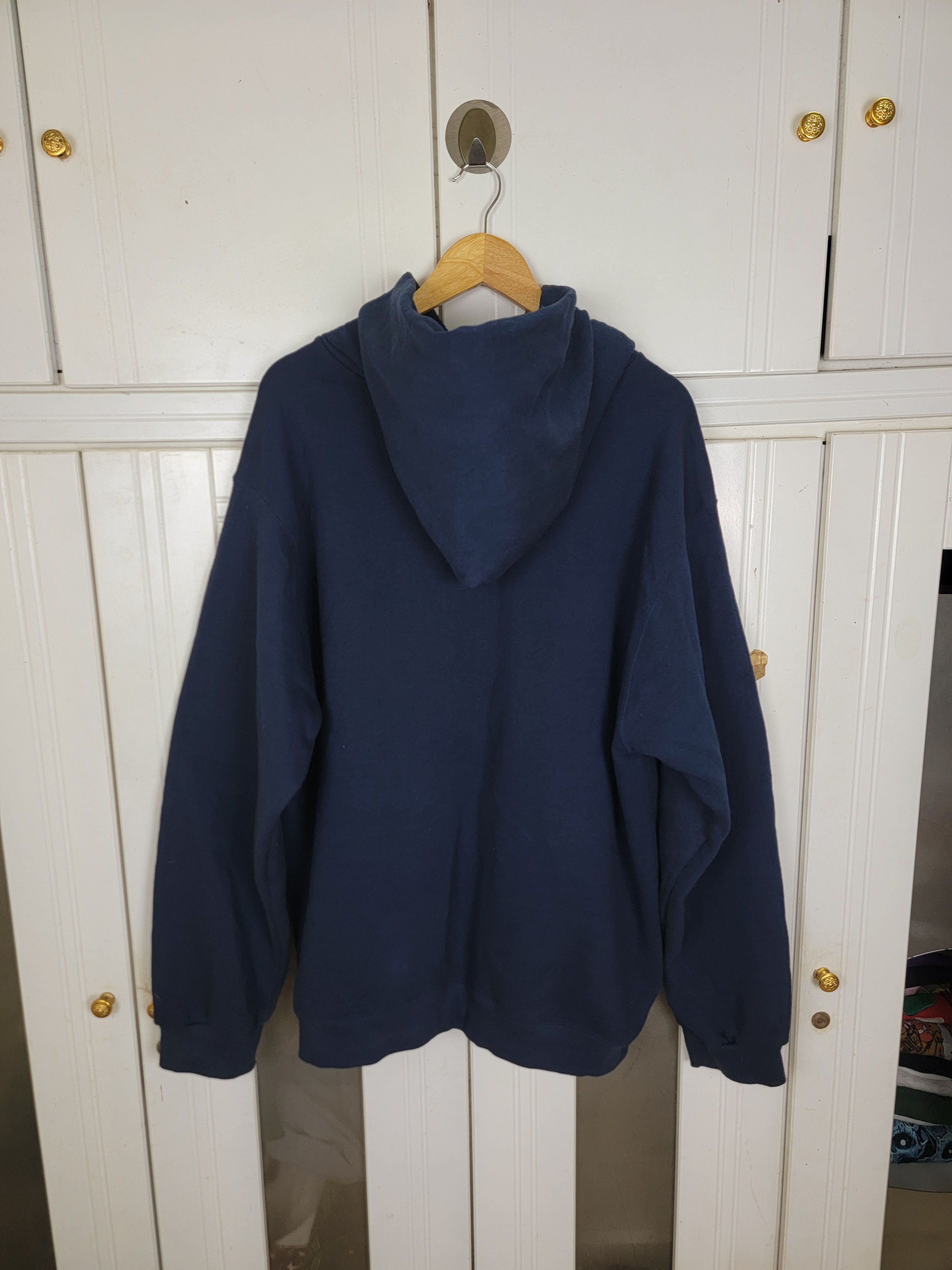 Nike × Vintage Vintage 90s Nike Center Swoosh Hoodies Size US L / EU 52-54 / 3 - 5 Thumbnail