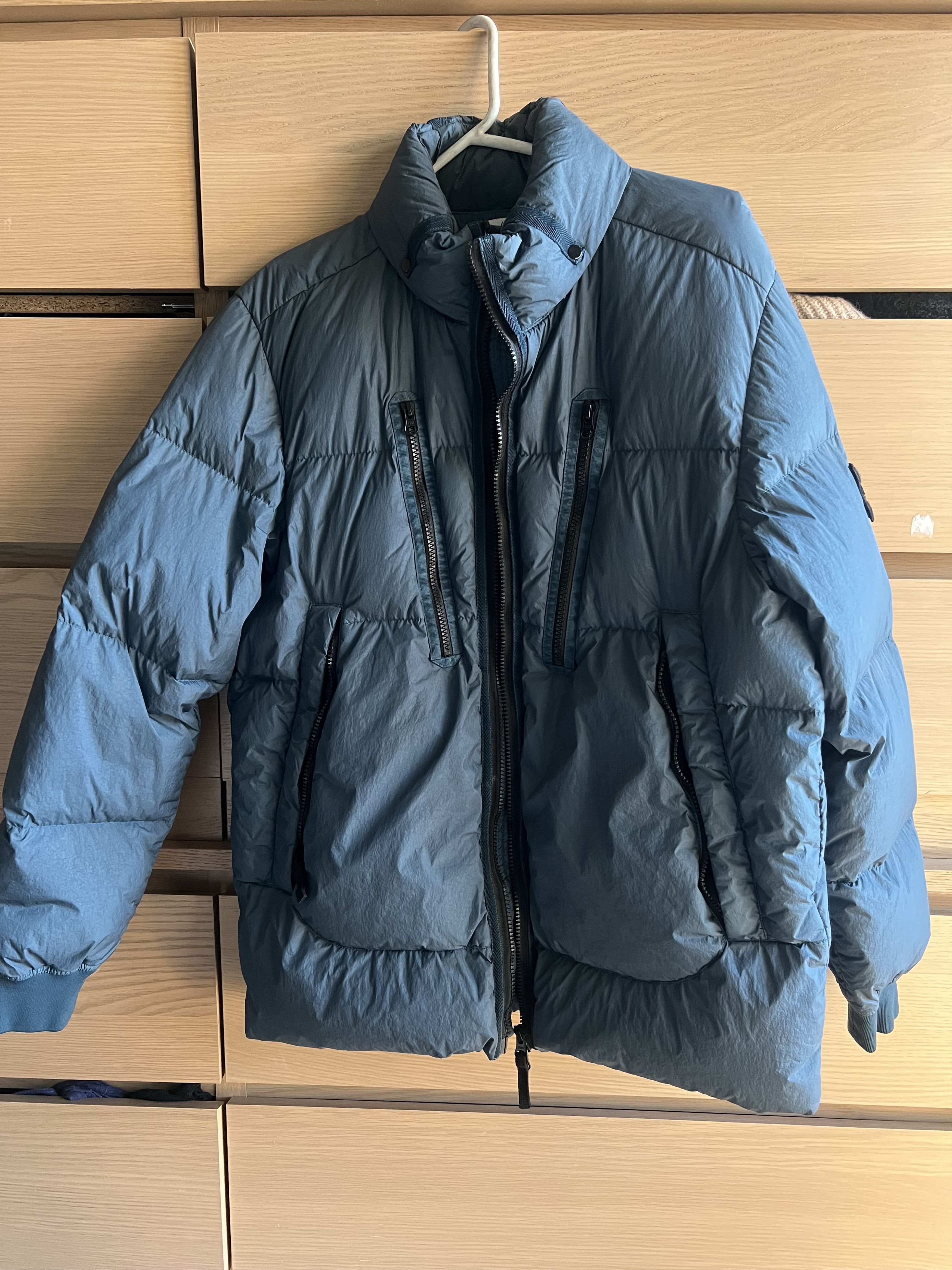 Stone Island Crinkle Reps NY Down Cobalt Blue Size US L / EU 52-54 / 3 - 9 Thumbnail
