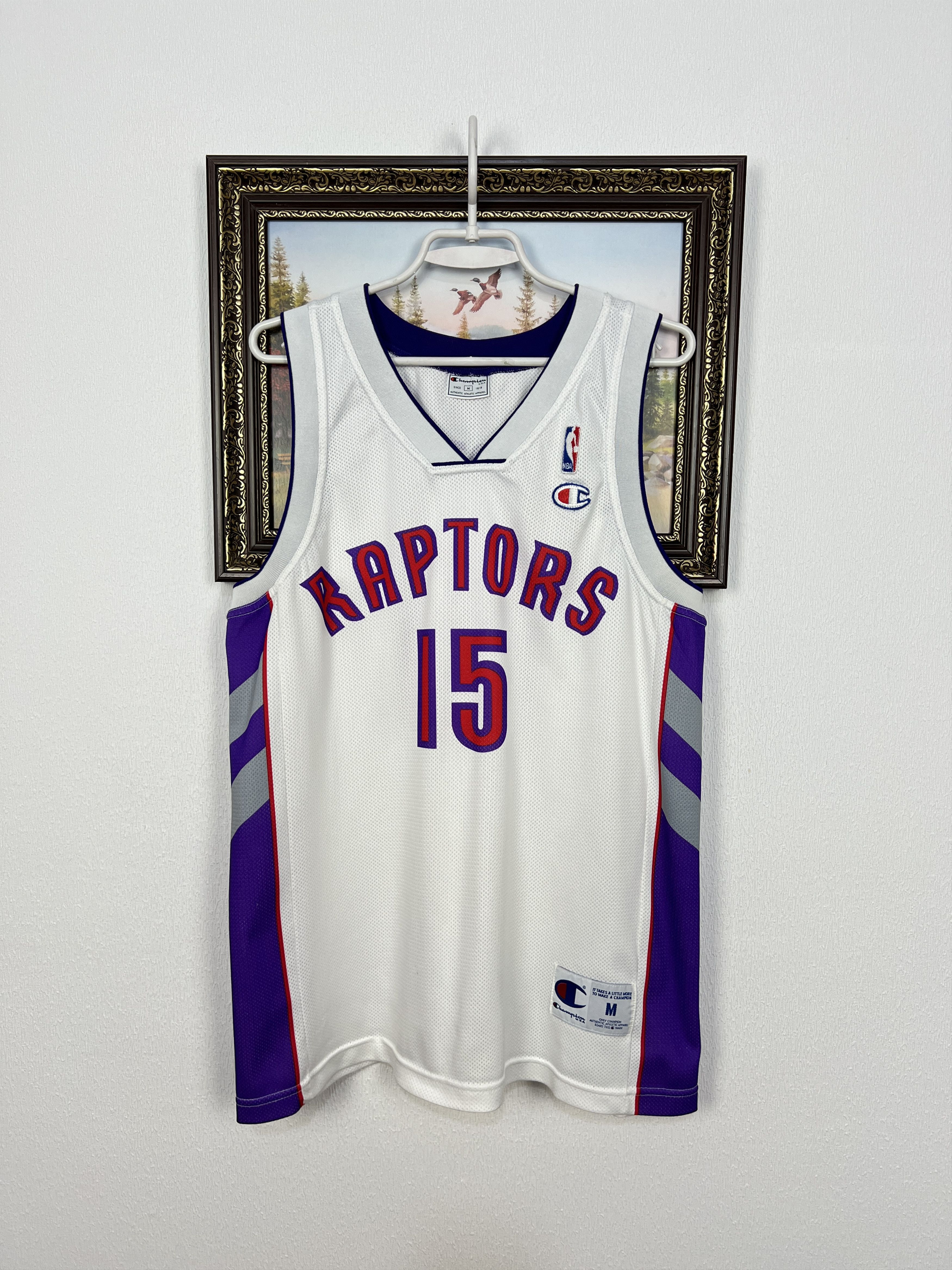 Vintage 90's Champion Toronto Raptors Carter NBA Jersey