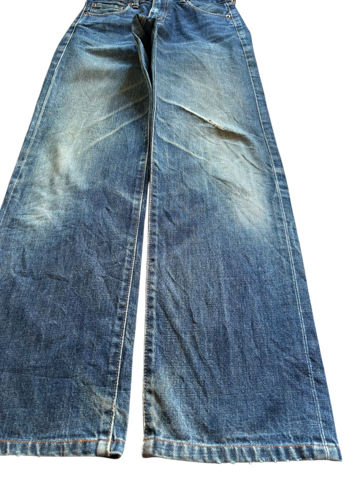 Levi's Vintage 90s Levis 502 Big E Selvedge Mud Wash Loose Jean Size US 29 - 7 Thumbnail