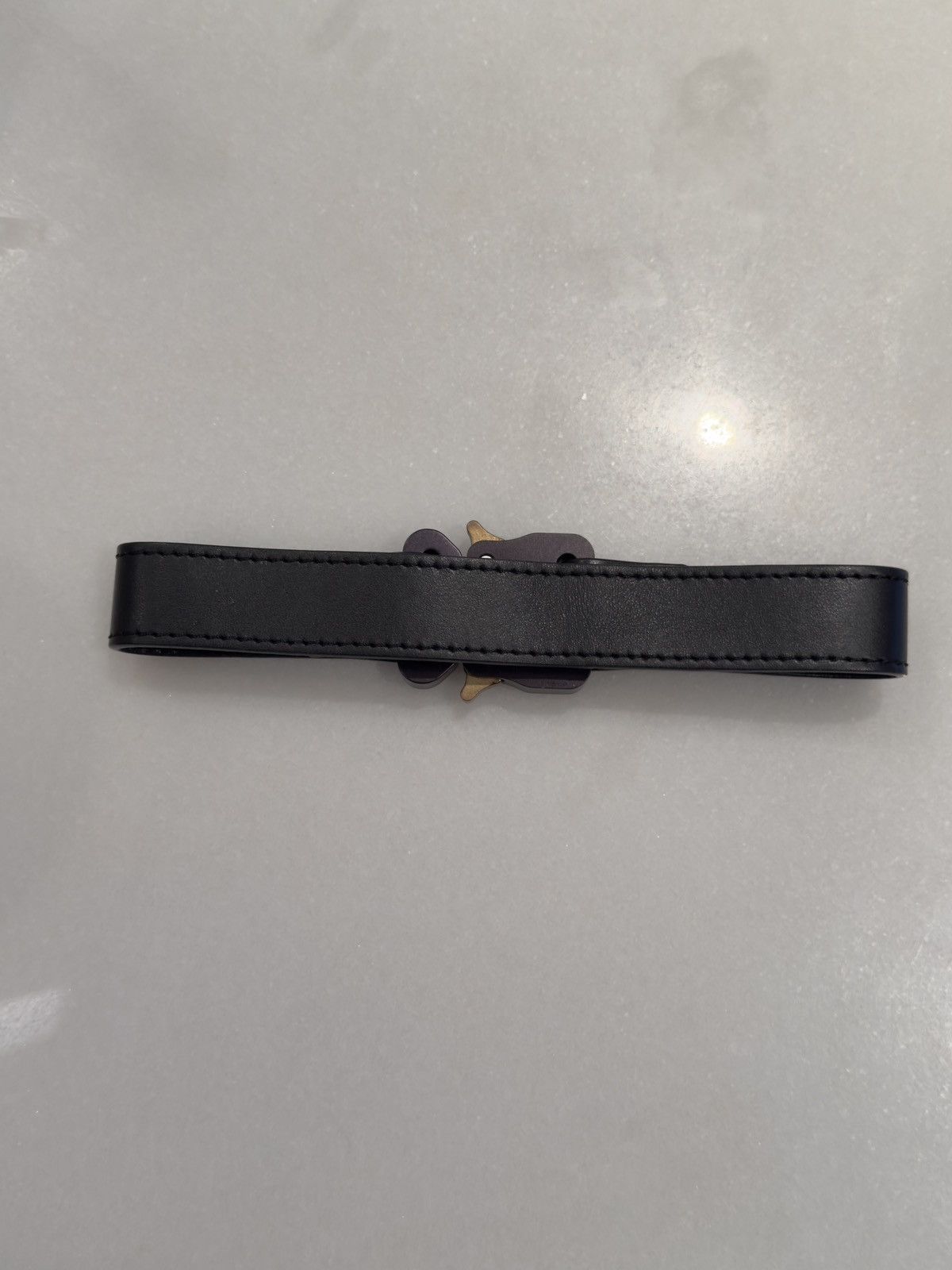 1017 ALYX 9SM Alyx Black Leather Mini Buckle Cuff Size ONE SIZE - 3 Thumbnail