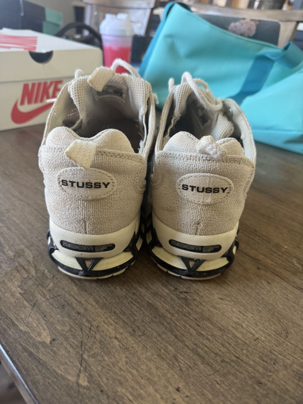 Nike × Stussy Stussy x Stussy Zoom Spiridon “Fossil” Size US 10 / EU 43 - 4 Thumbnail