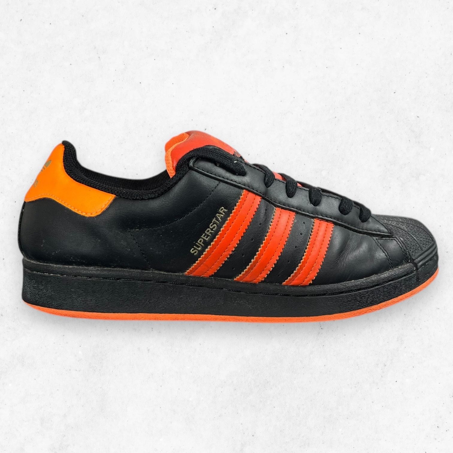 Adidas Superstar Low Top Sneakers Black Orange Men