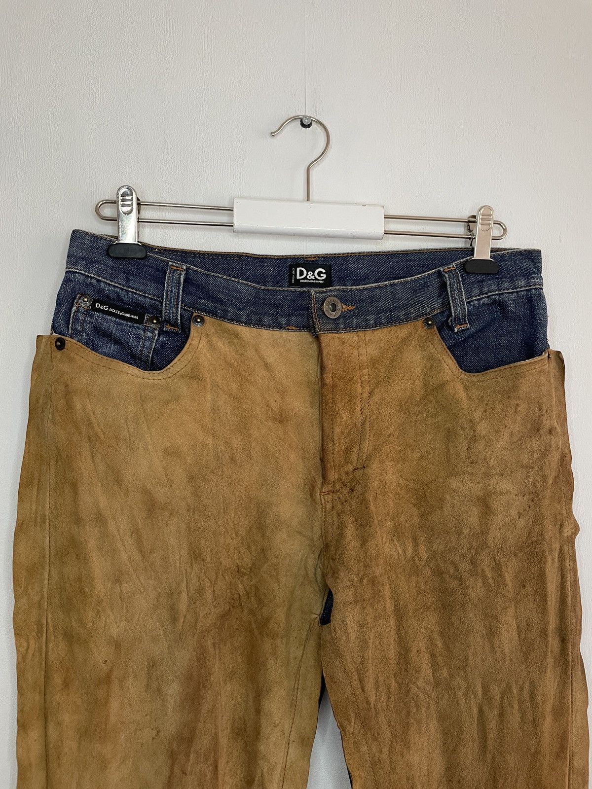 Dolce & Gabbana Dolce & Gabbana Suede Double-Sided Vintage Jeans Size 28" / US 6 / IT 42 - 5 Thumbnail
