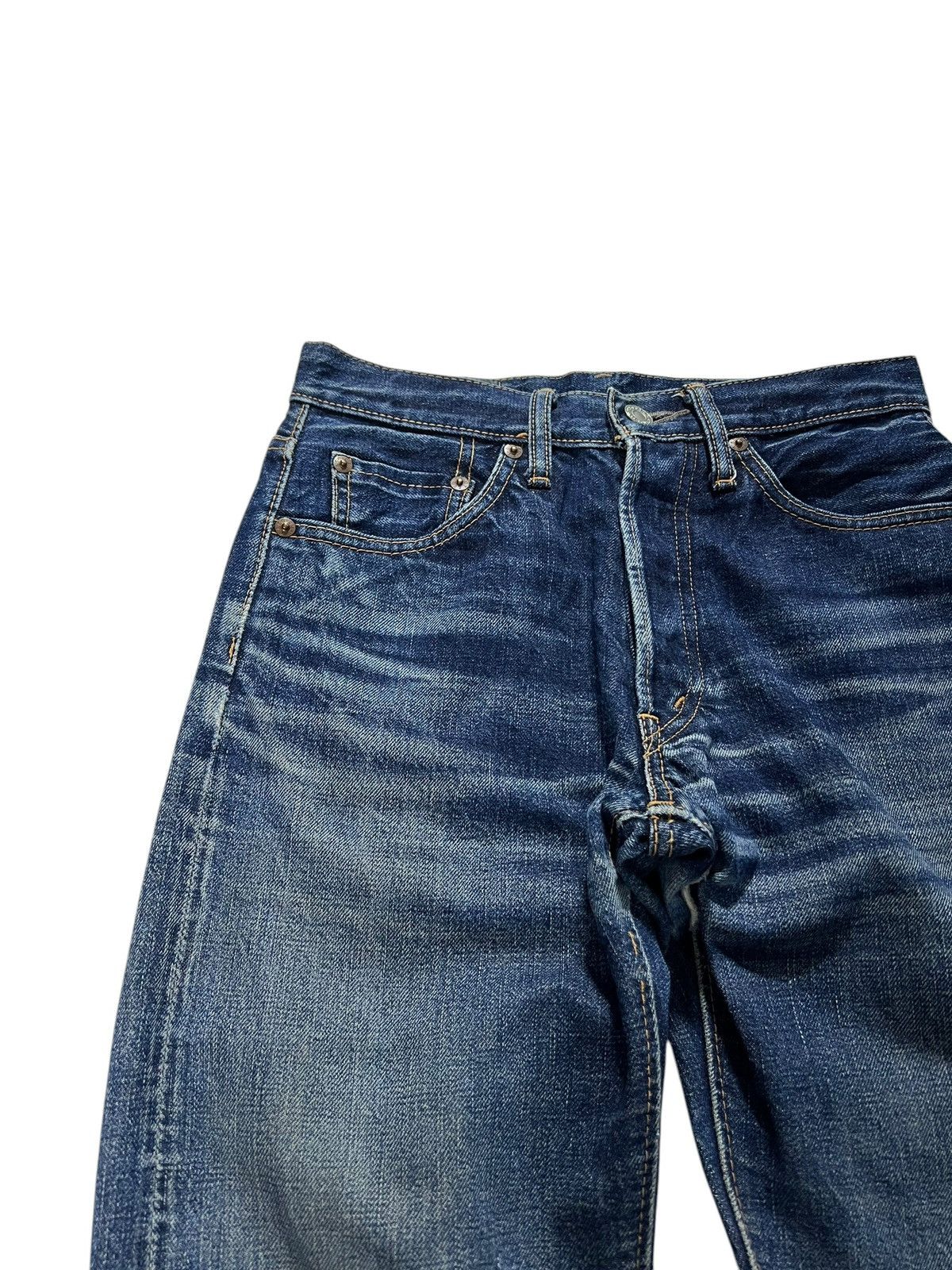 If Six Was Nine × Japanese Brand × Le Grande Bleu (L.G.B.) VINTAGE 90’S CANTON SELVEDGE DISTRESSED JEANS Size US 26 / EU 42 - 7 Thumbnail