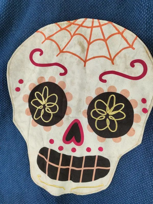 Japanese Brand DL Japan vintage skull Blue indigo Kimono #46-150 Size US M / EU 48-50 / 2 - 5 Thumbnail